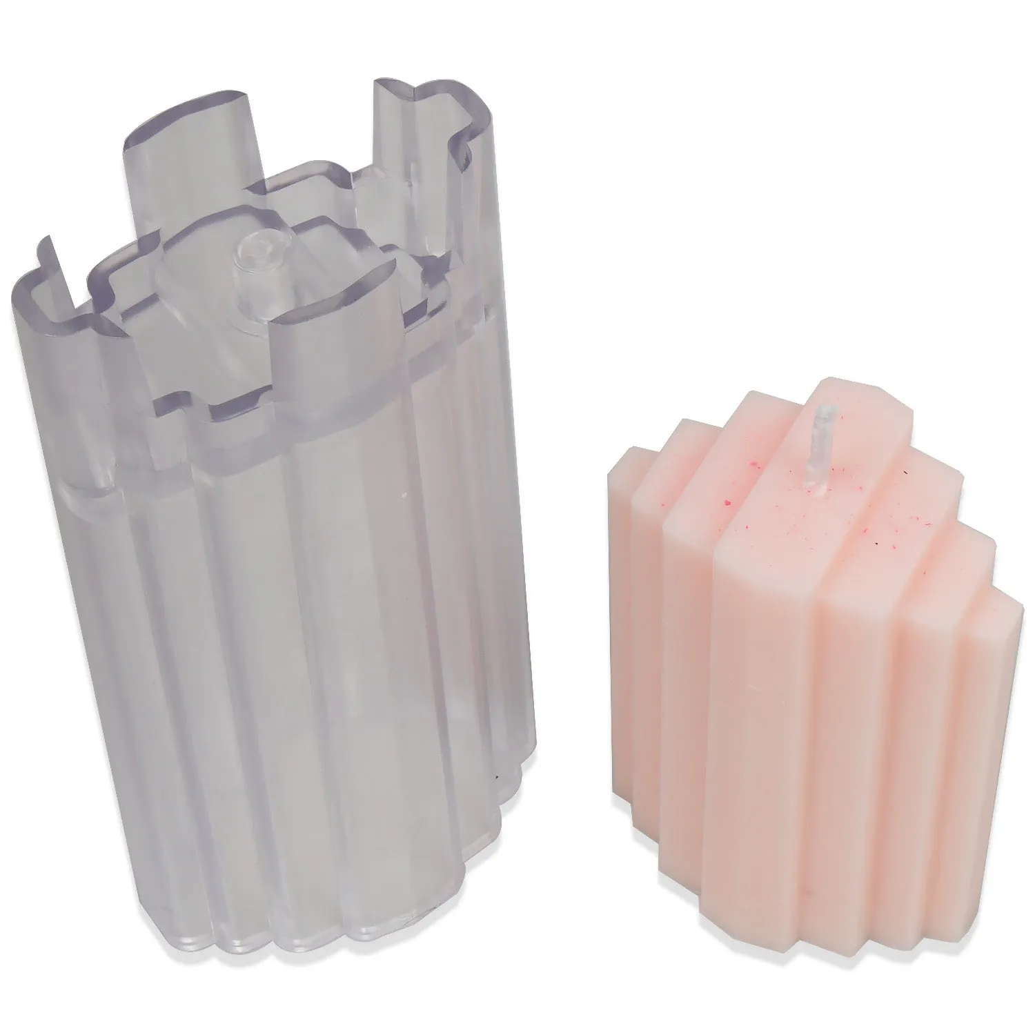 1 PCS Plastic Candle Mold, 3D Ladder Shape Candle Mold, DIY Aroma Candle Mold for Wax 10362850