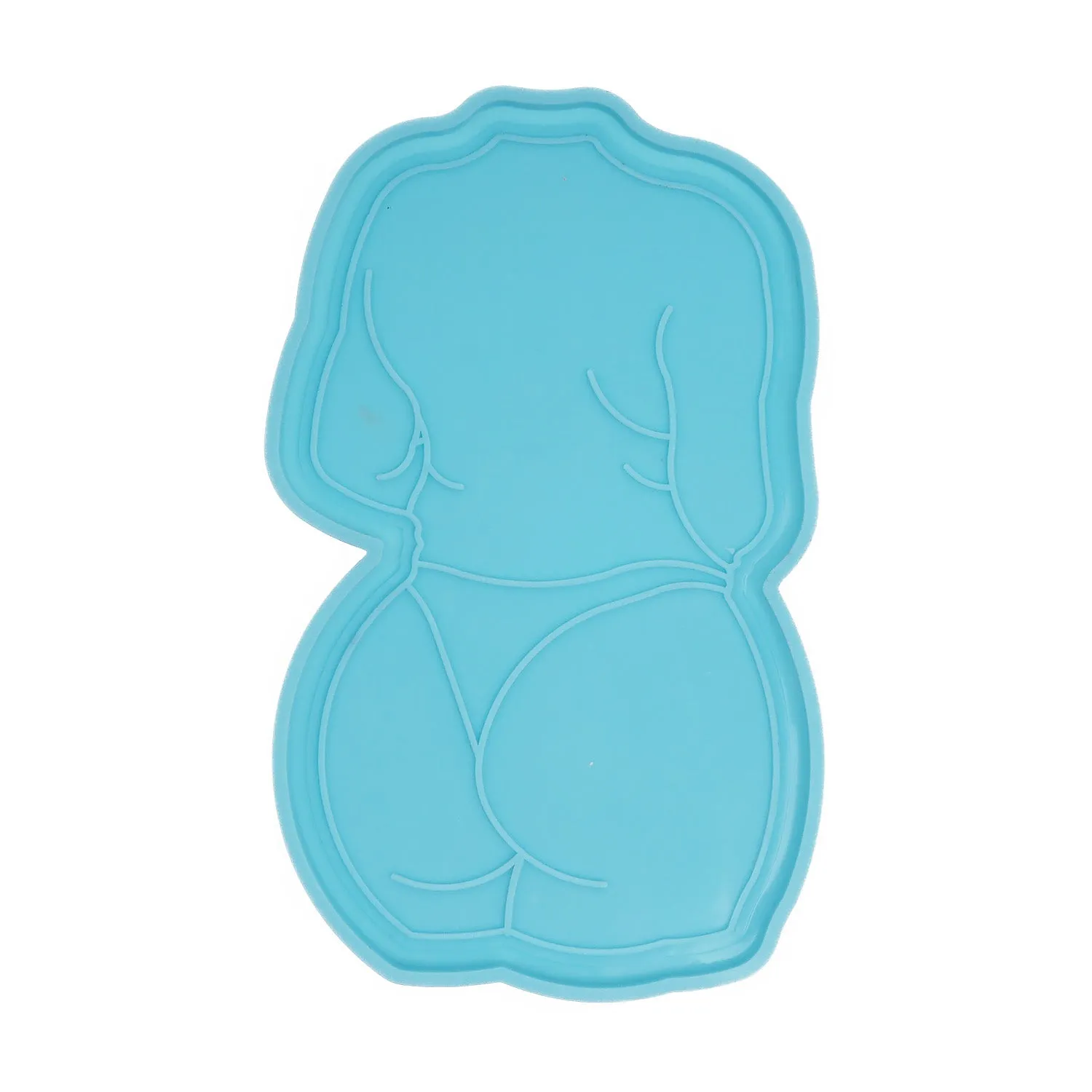 1 piece 2D Silicone Sexy Female Body mold, Resin Mat Mold DIY Coaster Mold Shiny Resin Mold For Home Decoration 103860