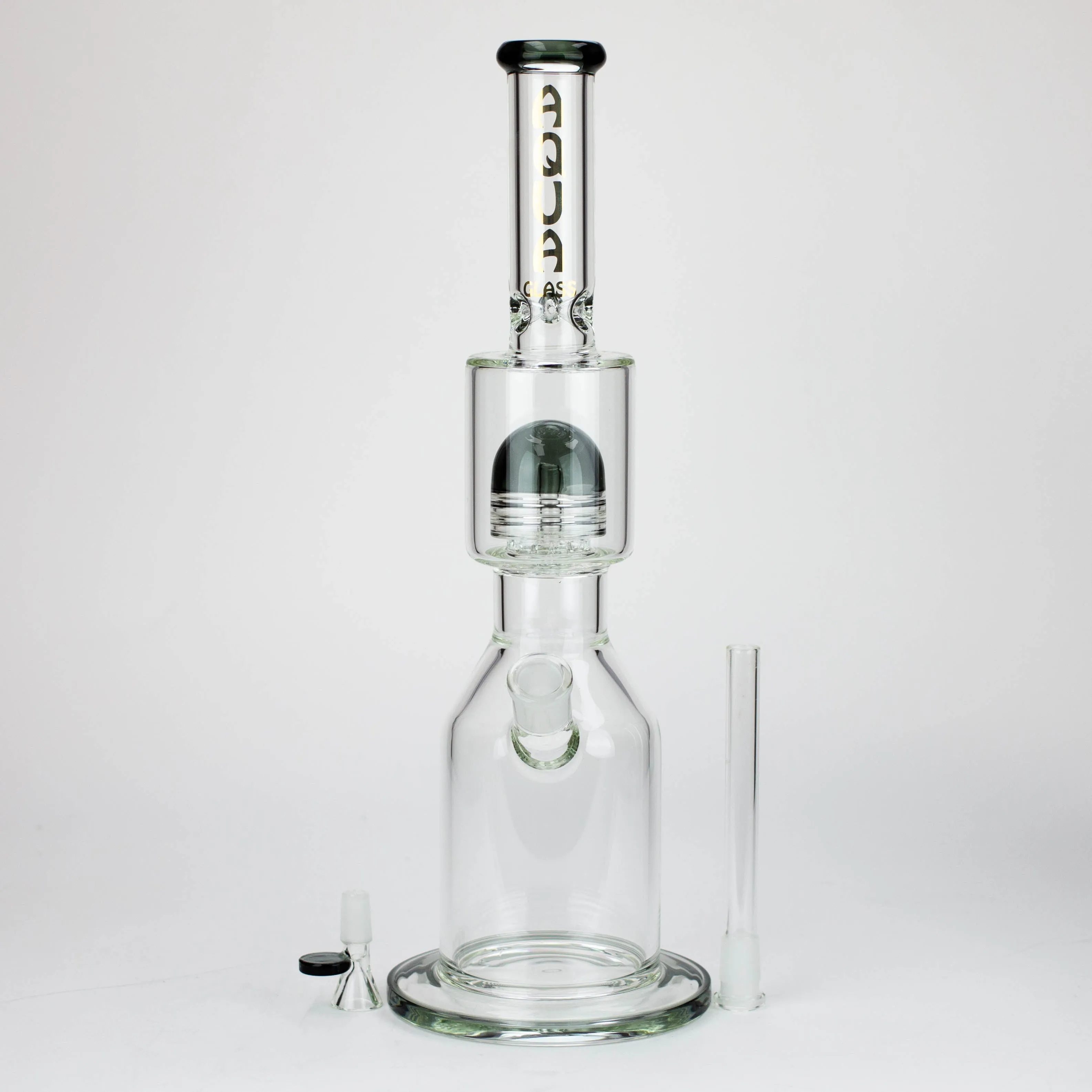 17" AQUA Showerhead Glass Bong