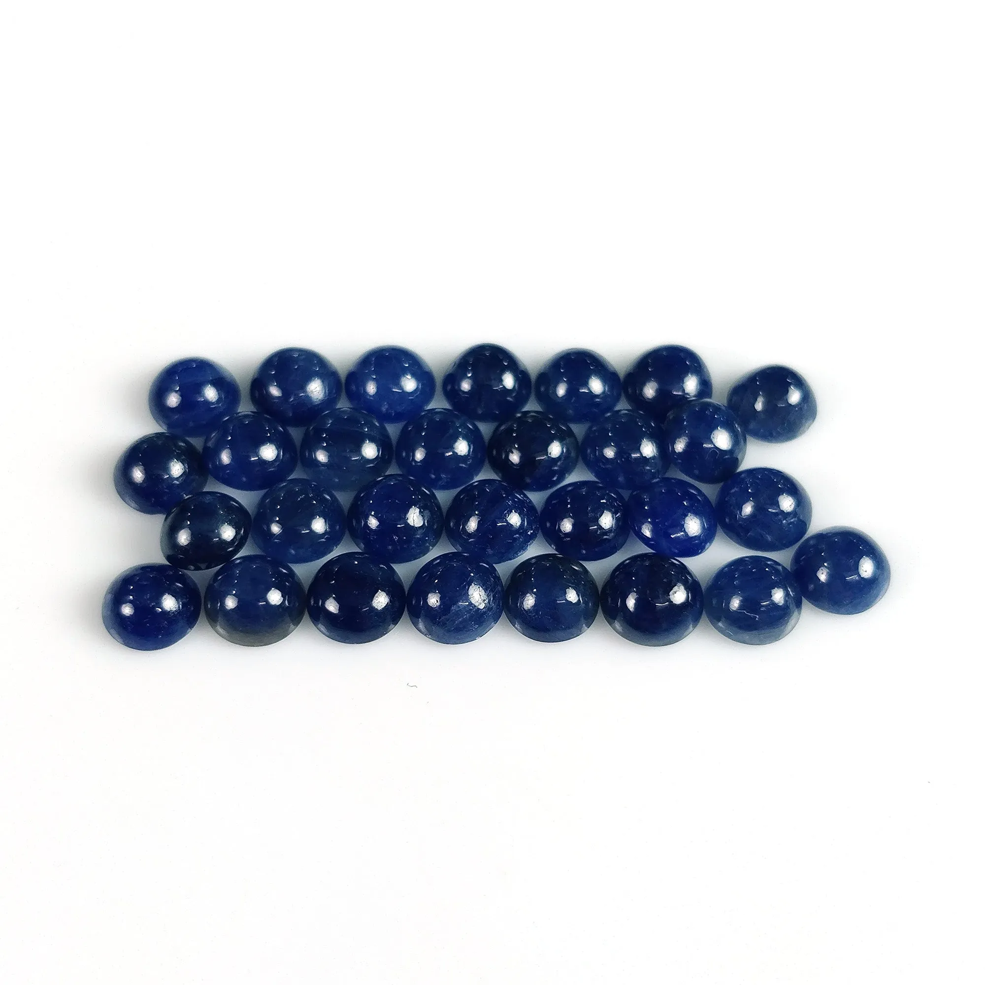 19.00cts Natural Untreated BLUE SAPPHIRE Gemstone Round Shape Cabochon September Birthstone 5mm 29pcs