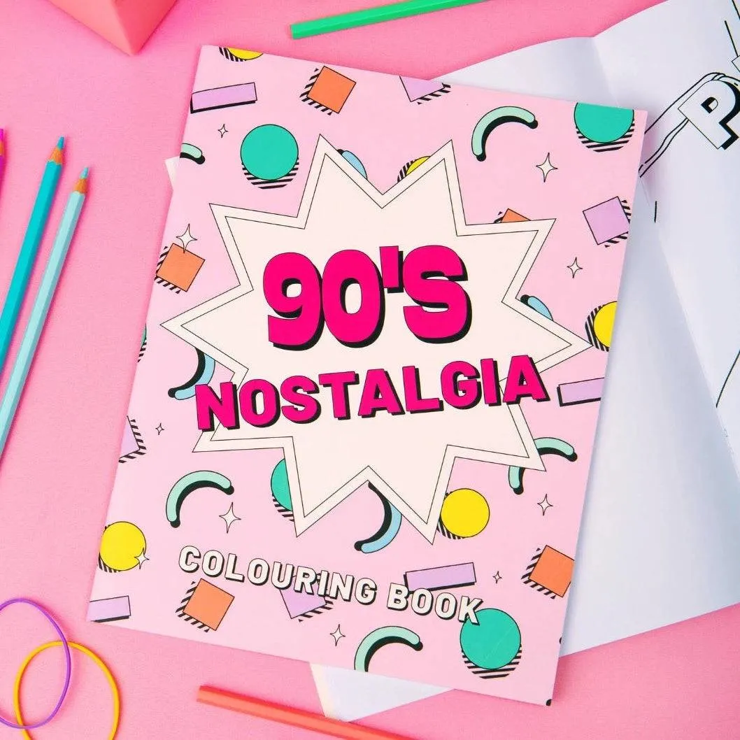 90's Nostalgia Colouring Book