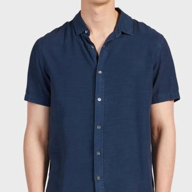 Academy Brand Stevens Short Sleeve Shirt - Navy