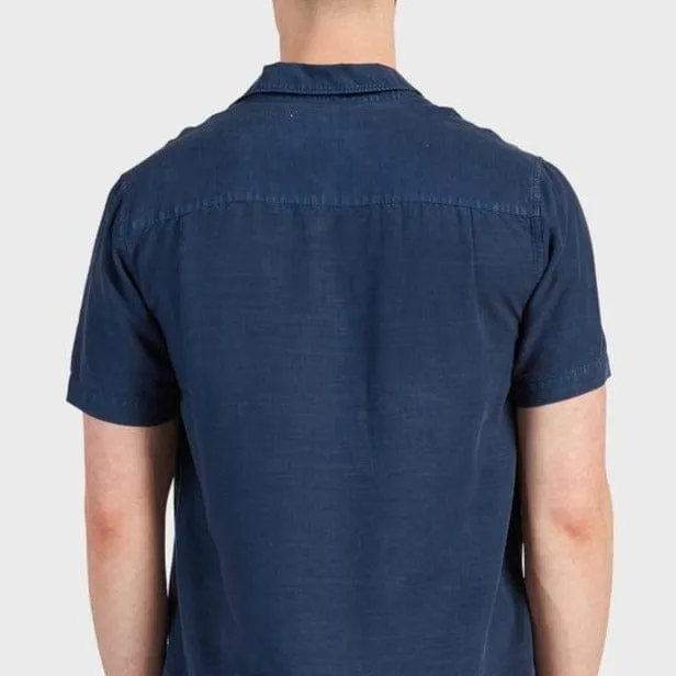 Academy Brand Stevens Short Sleeve Shirt - Navy