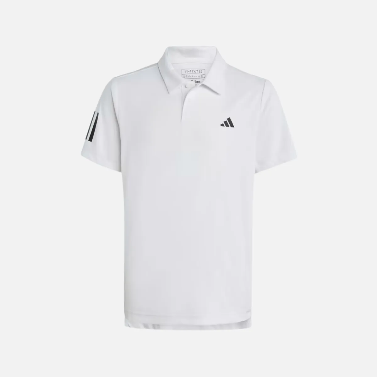 Adidas Club Tennis 3-Strips Kids Polo Shirt (5-16 Year) -White