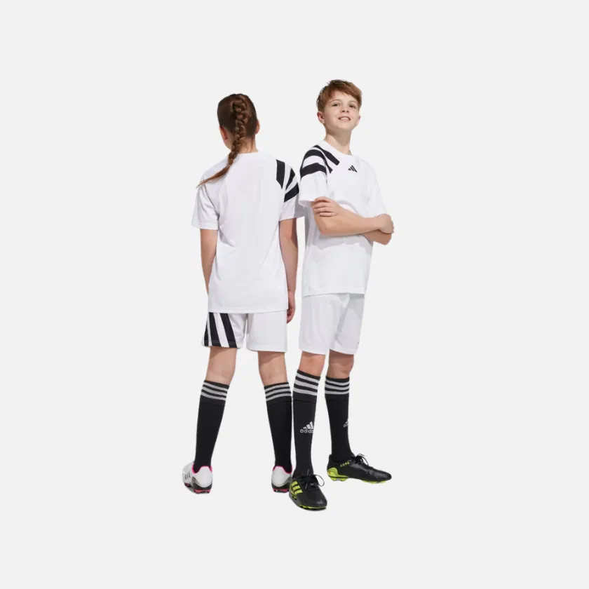 Adidas Fortore 23 Kids Unisex Football Jersey (10-14 Years)-White/Black