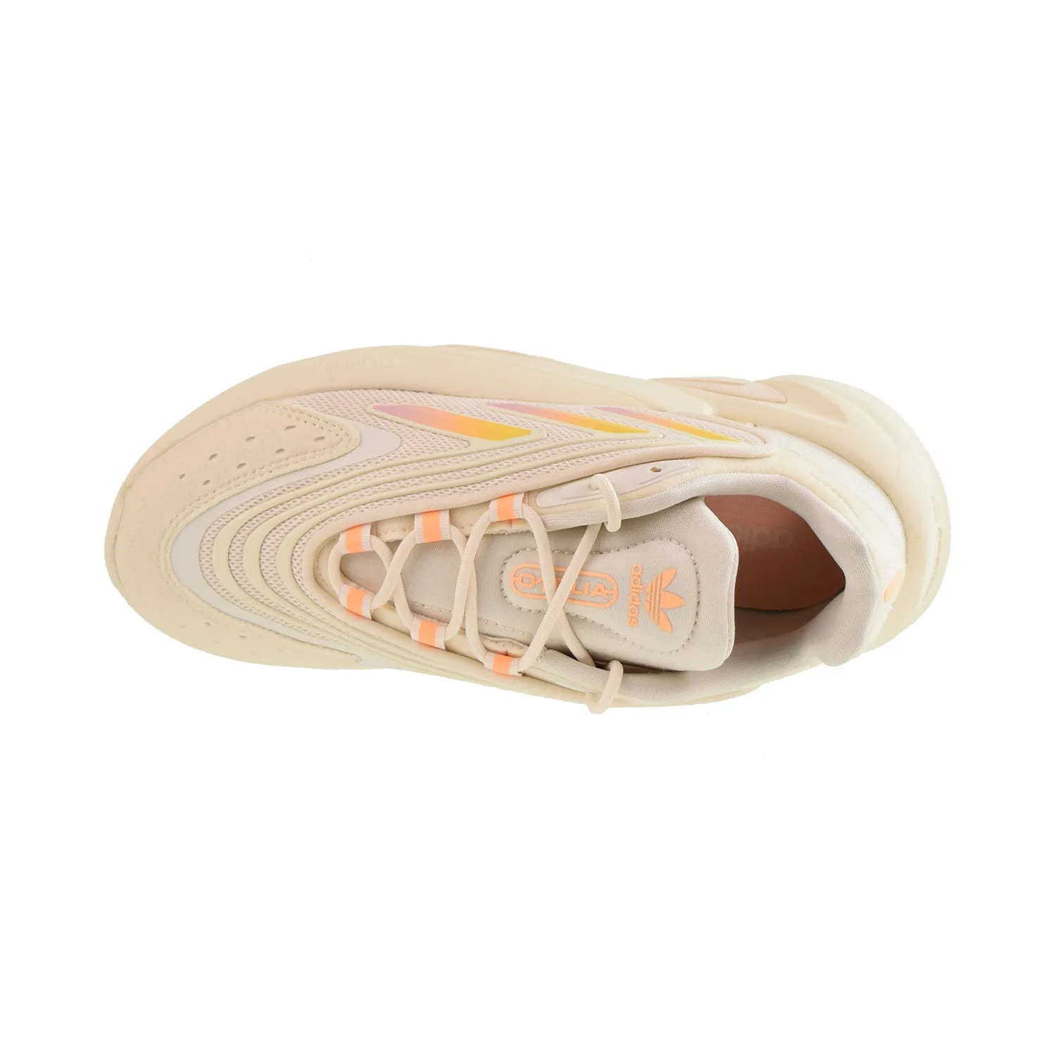 Adidas Ozelia Women's Shoes Cream White-Sand Strata-Acid Orange