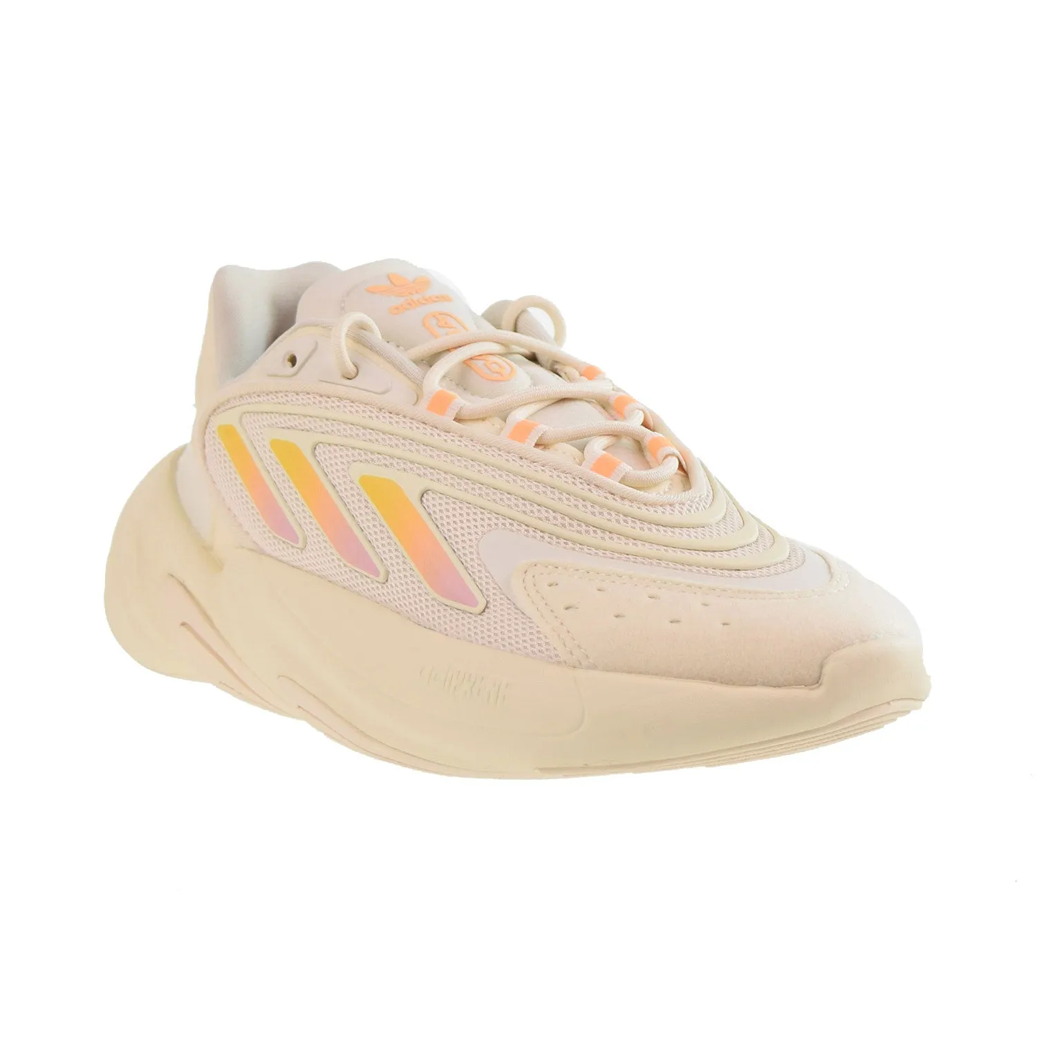 Adidas Ozelia Women's Shoes Cream White-Sand Strata-Acid Orange