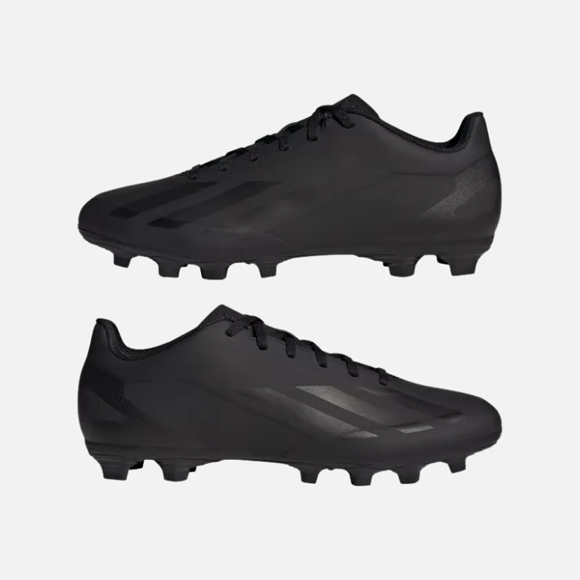 Adidas  X Crazyfast.4 Flexible Ground Soccer Unisex Football Shoes - Core Black