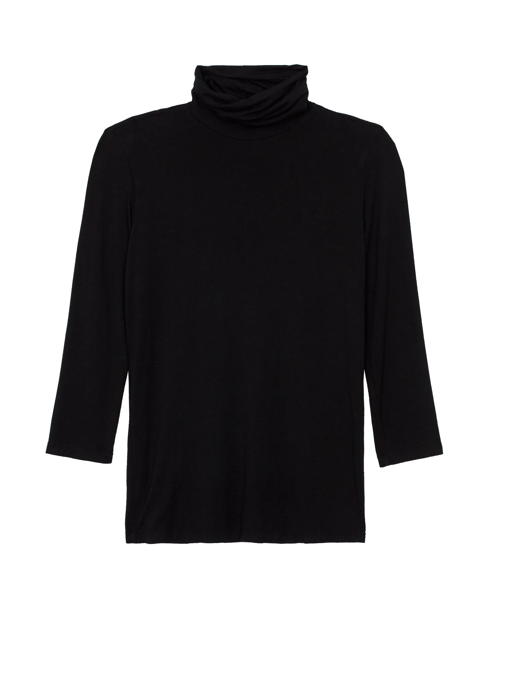 AJA Turtle Neck 3/4 Sleeve Black 5495MJT-BLACk