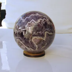 Amethyst crystal gemstone sphere