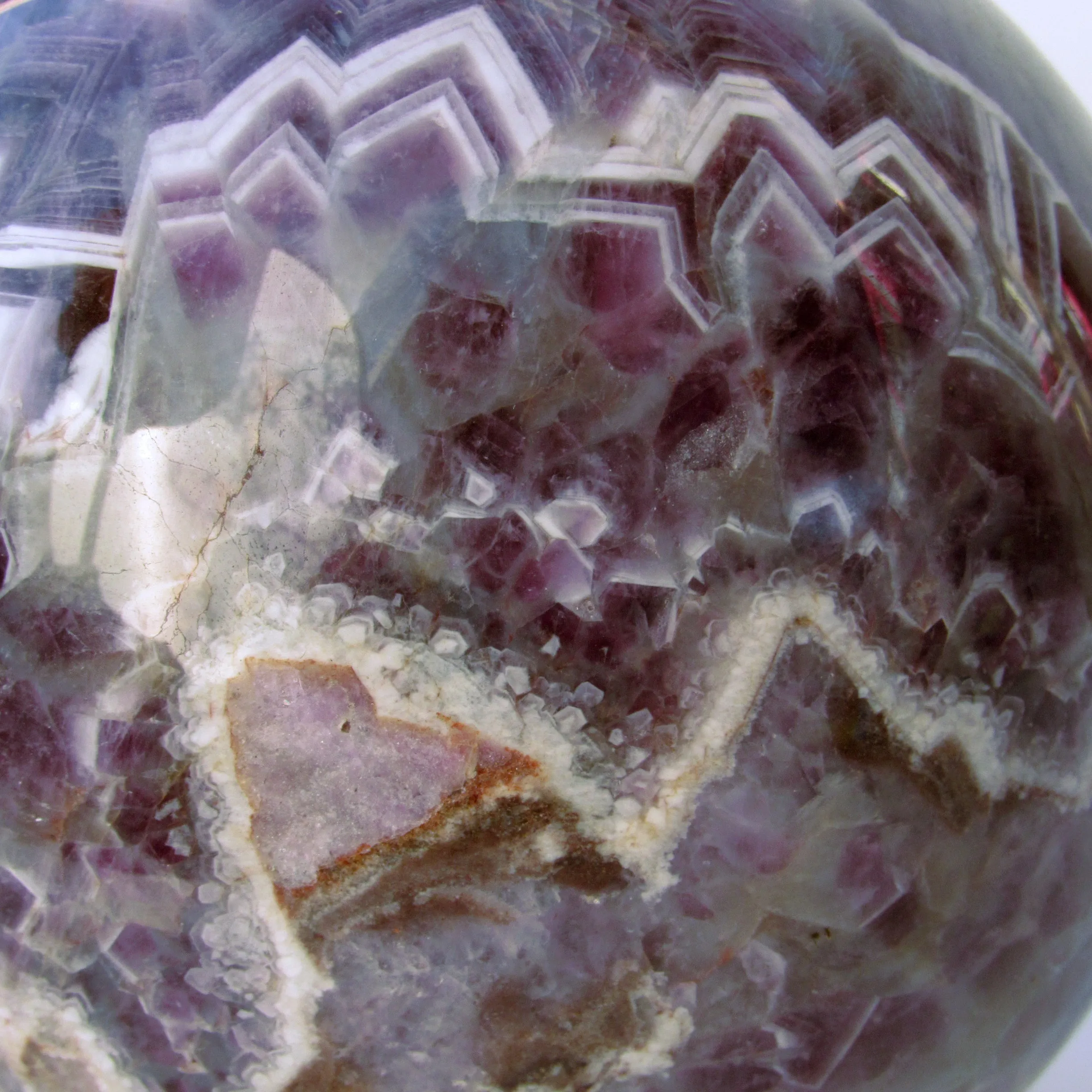 Amethyst crystal gemstone sphere