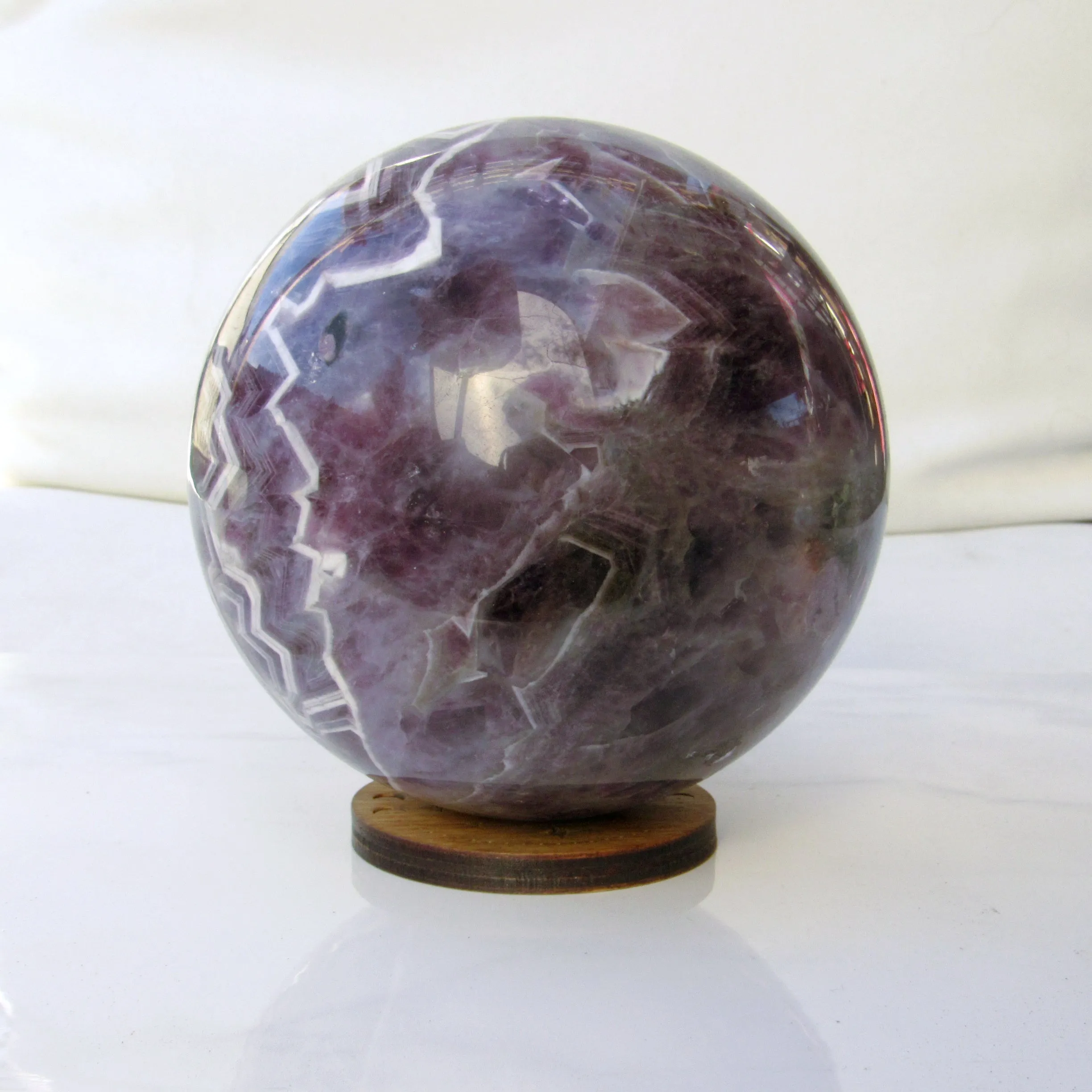 Amethyst crystal gemstone sphere