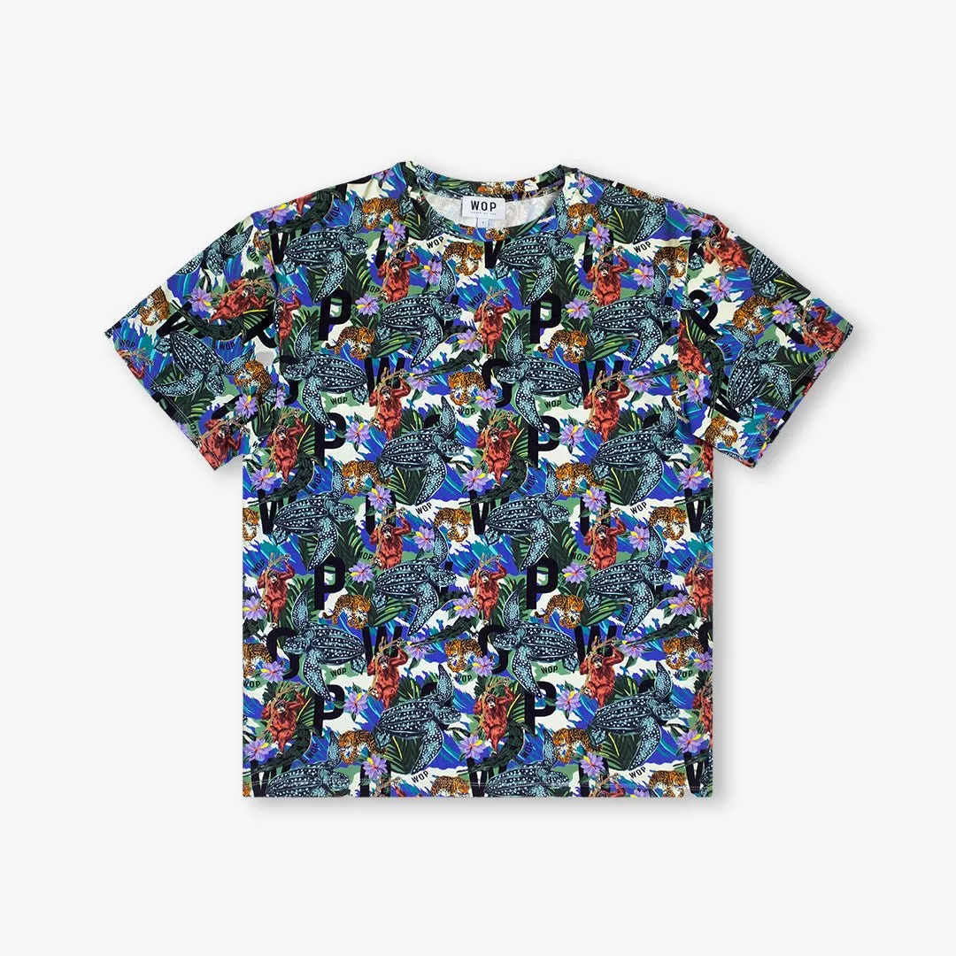 Animal Lovers" printed T-shirt