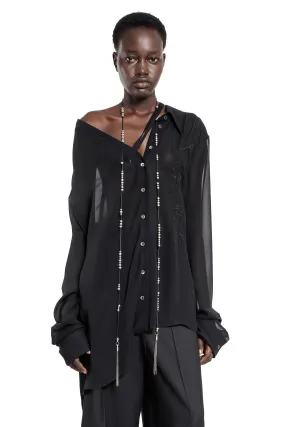 ANN DEMEULEMEESTER WOMAN BLACK SHIRTS