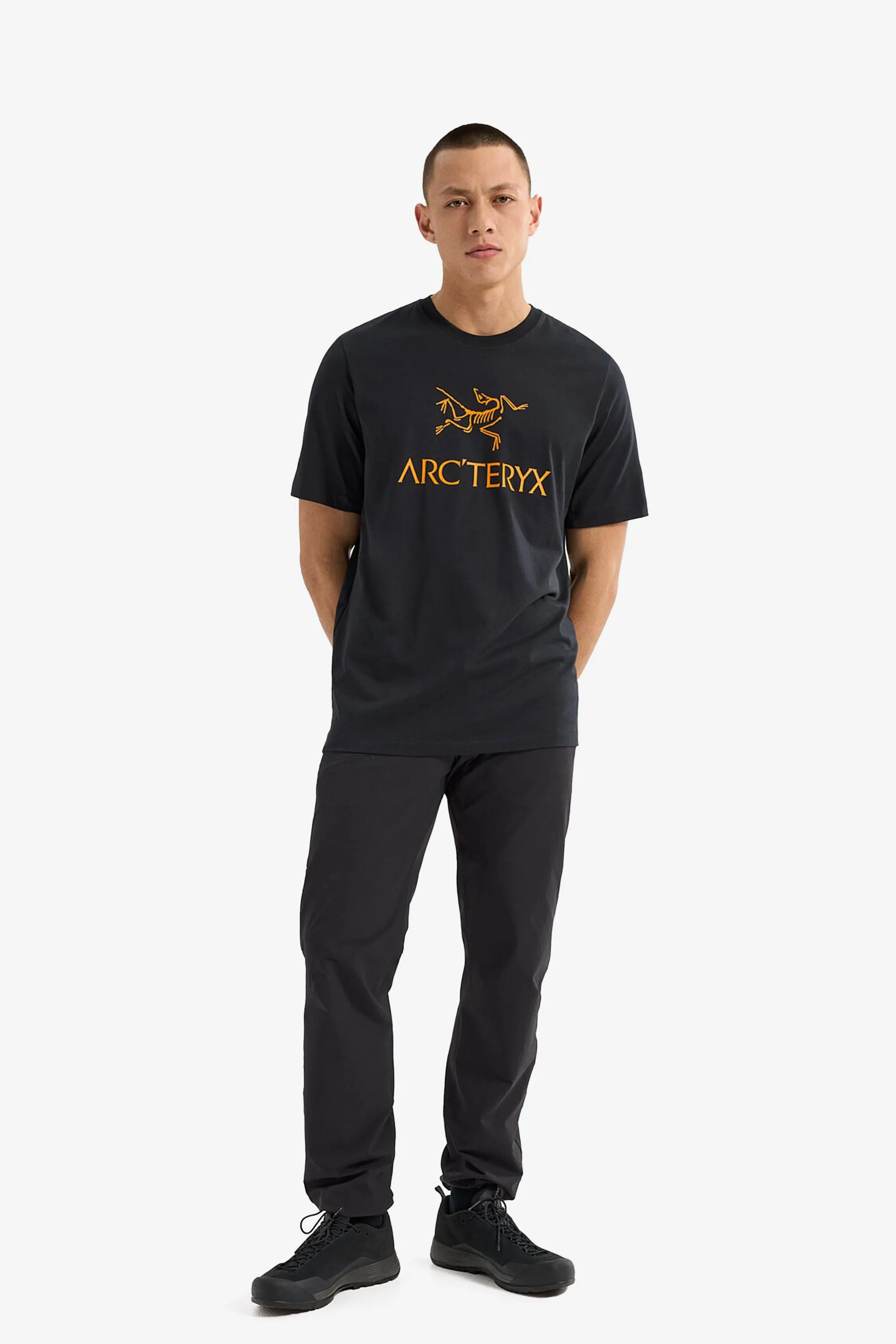 Arc'teryx Men's Arc'Word Logo SS Shirt in Black II