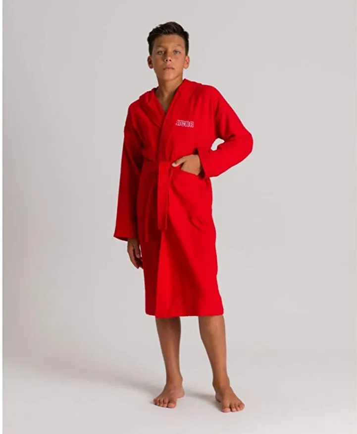 Arena unisex bathrobe ra junion Zeppelin Light 003211400 red