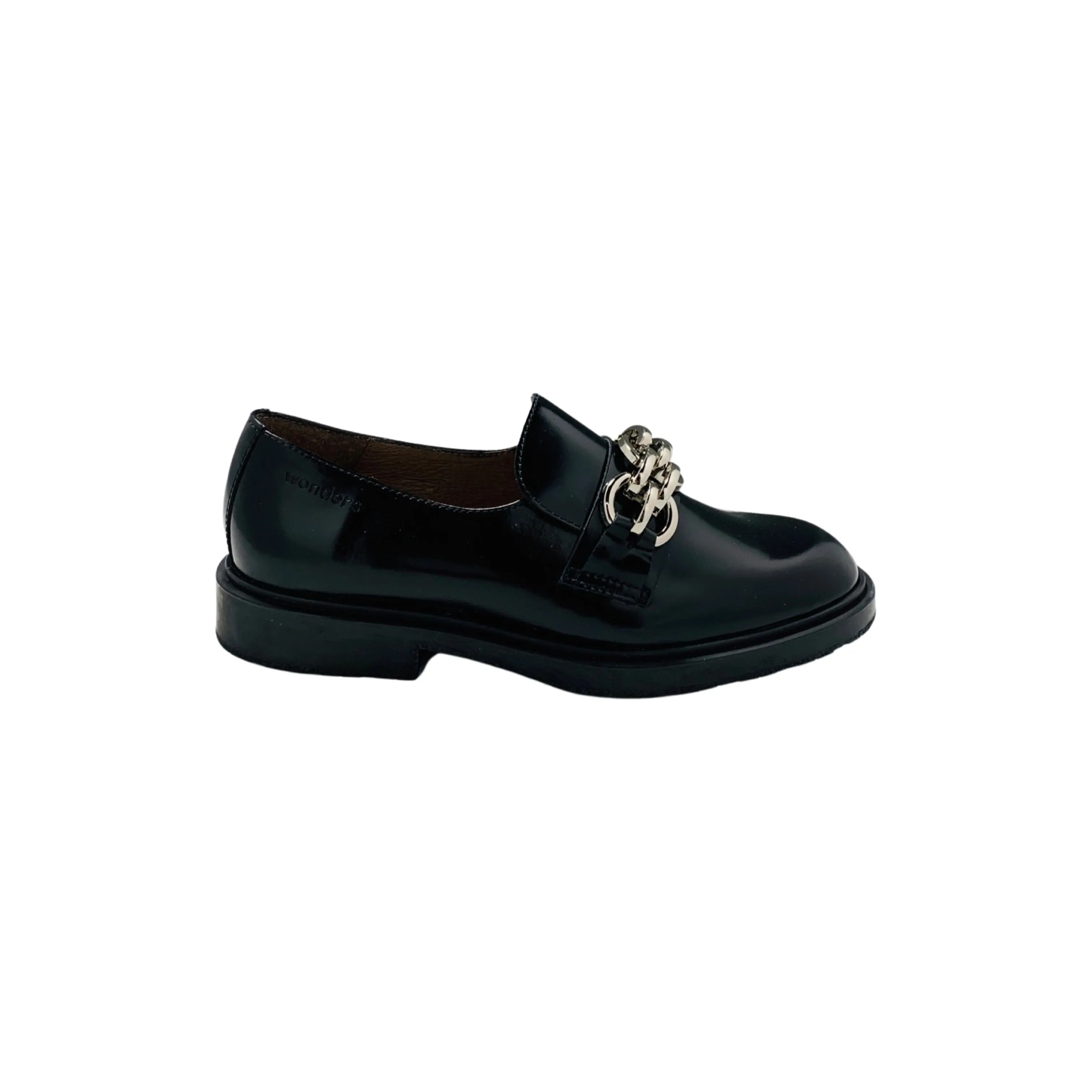 B9103 Black Flat Moccasin