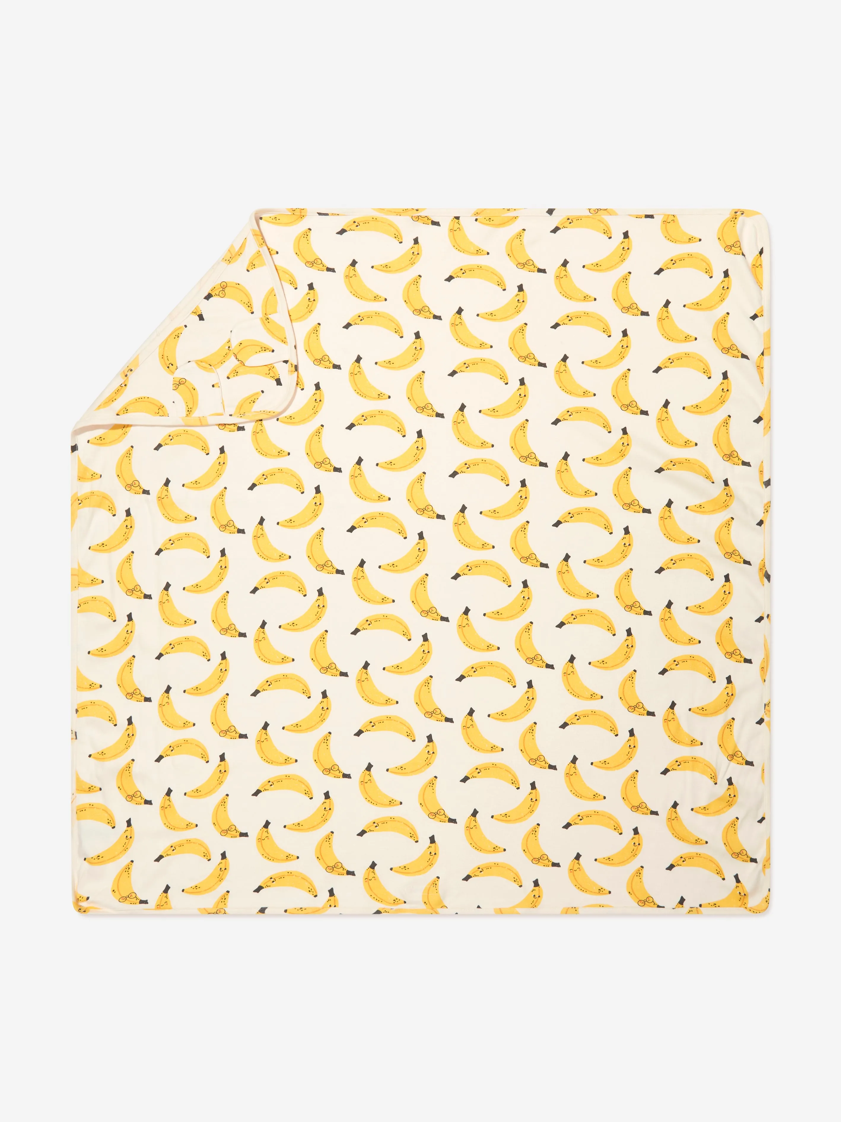 Baby Banana Blanket With Hood in Yellow