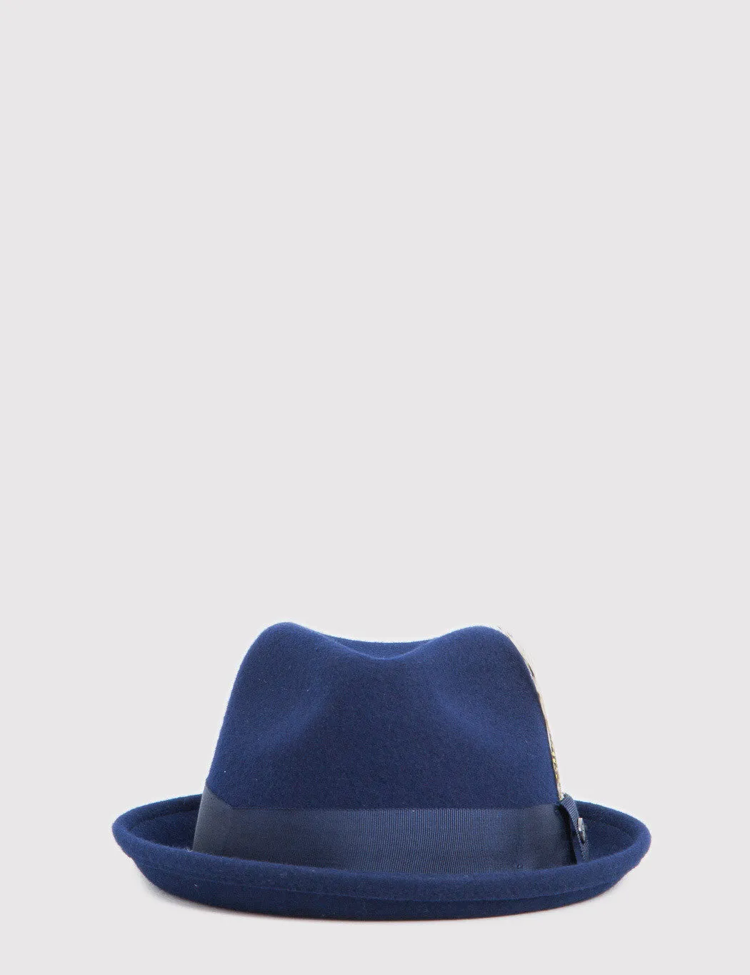 Bailey Cloyd Trilby Hat - Navy Blue