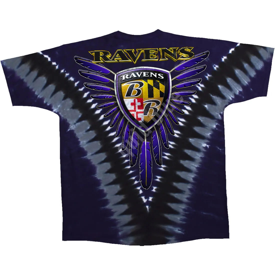 BALTIMORE RAVENS V TIE-DYE