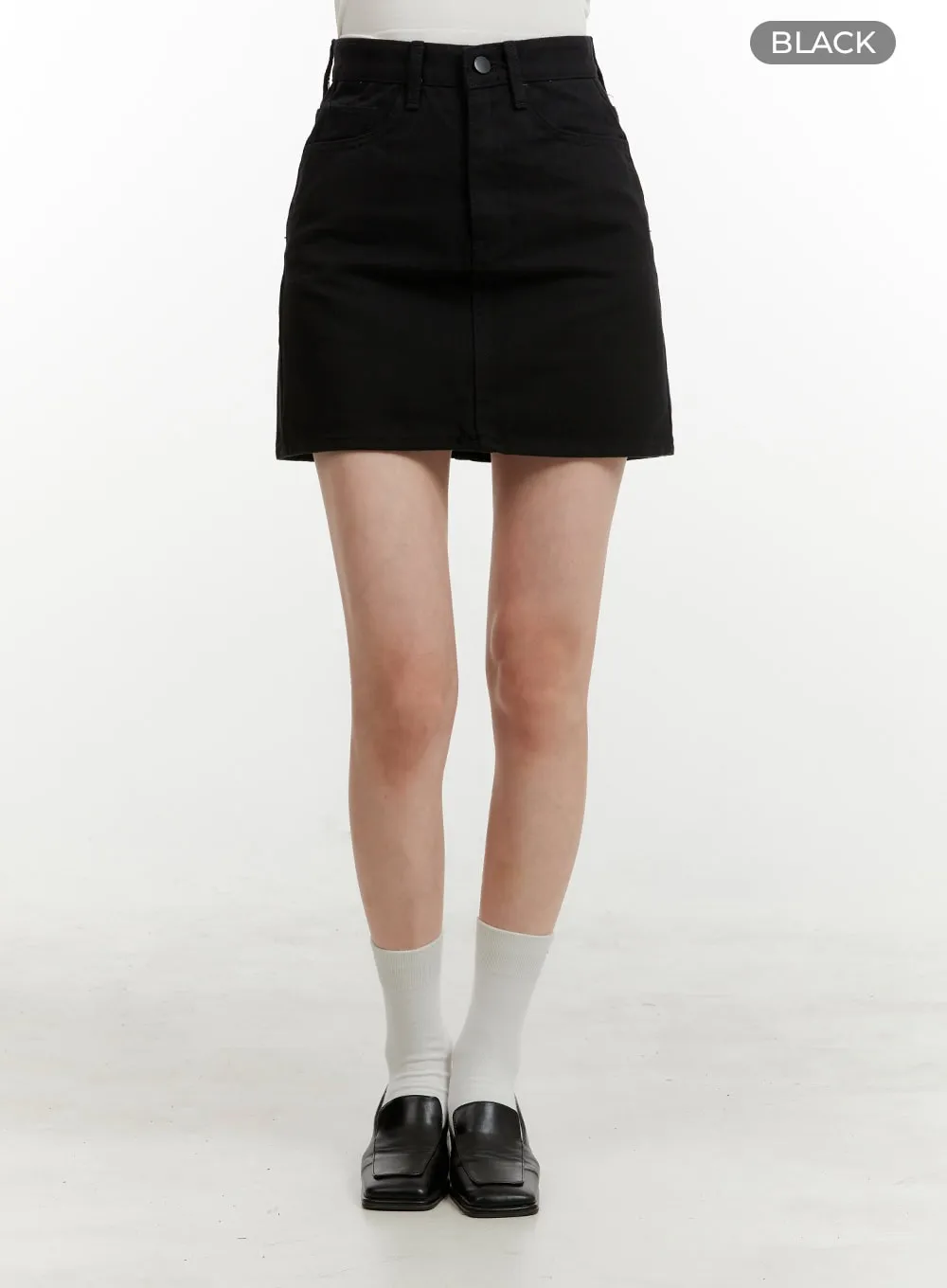 Basic Cotton Mini Skirt OY409