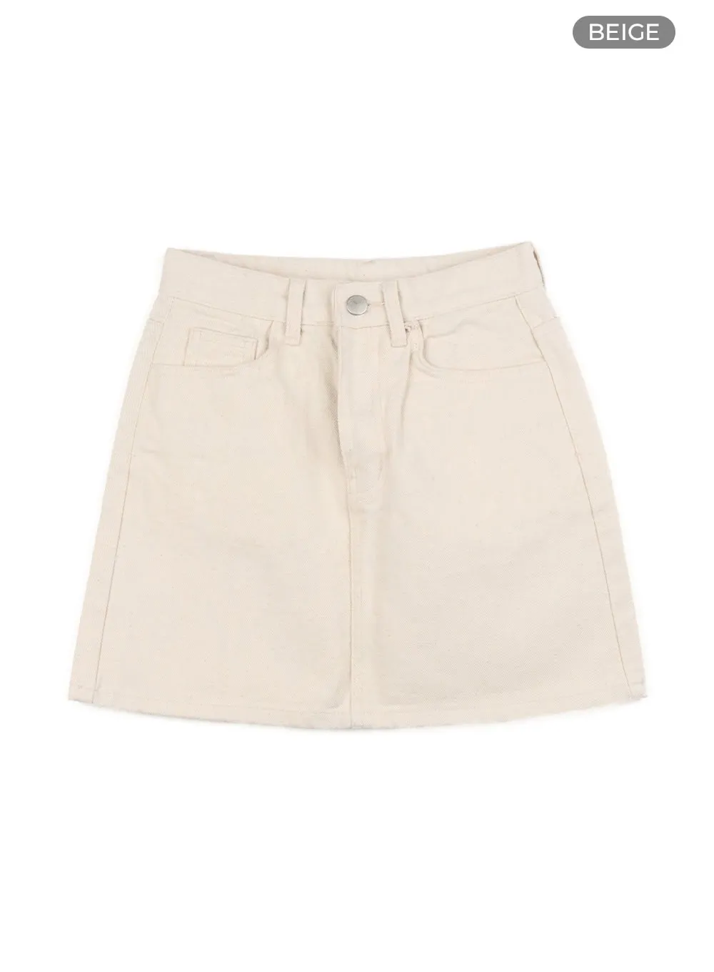 Basic Cotton Mini Skirt OY409