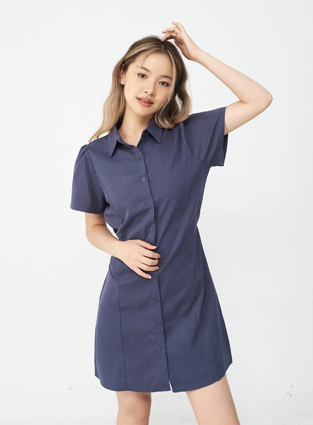 Basic Everyday Shirt Dress CJ22