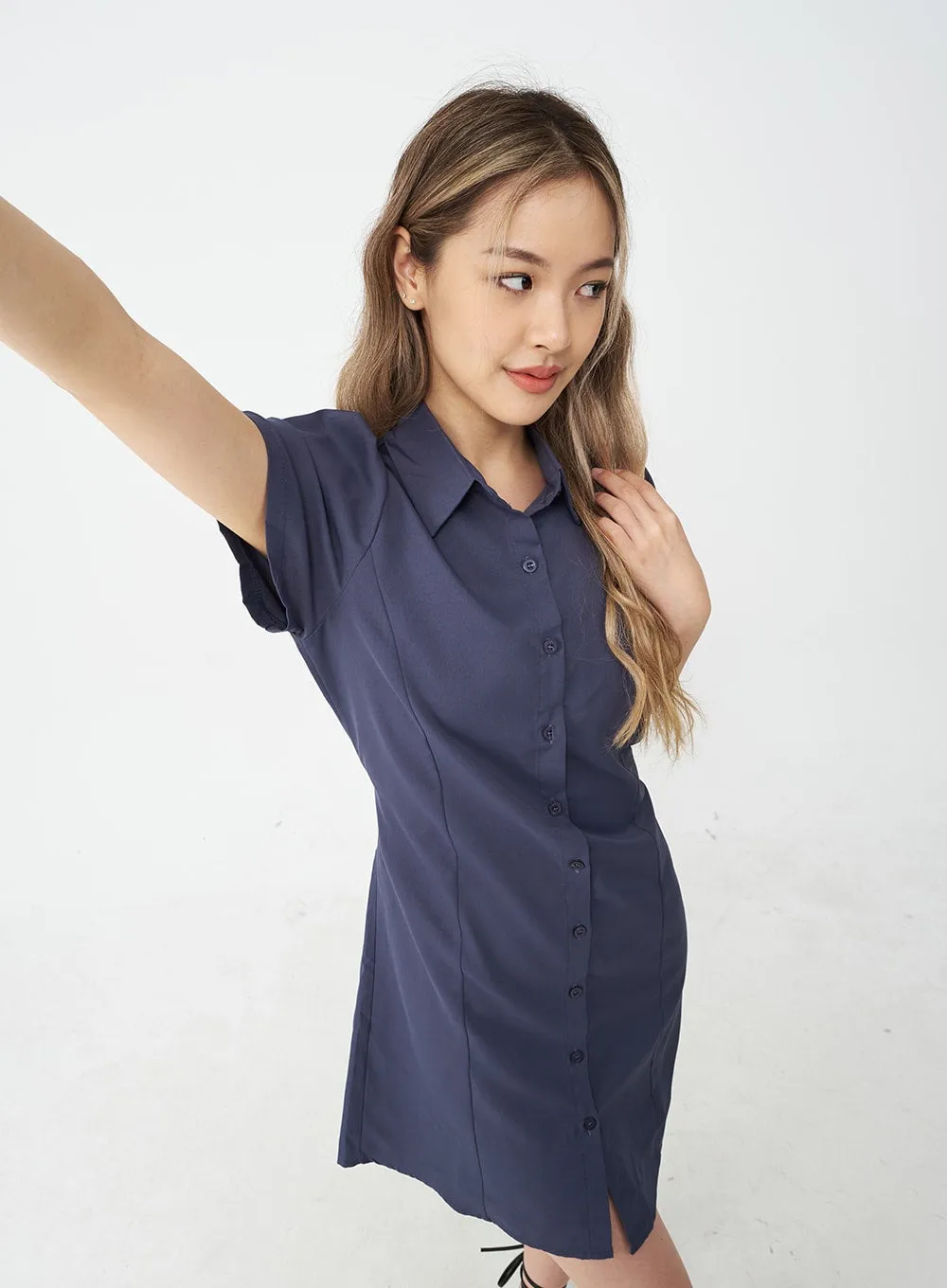 Basic Everyday Shirt Dress CJ22