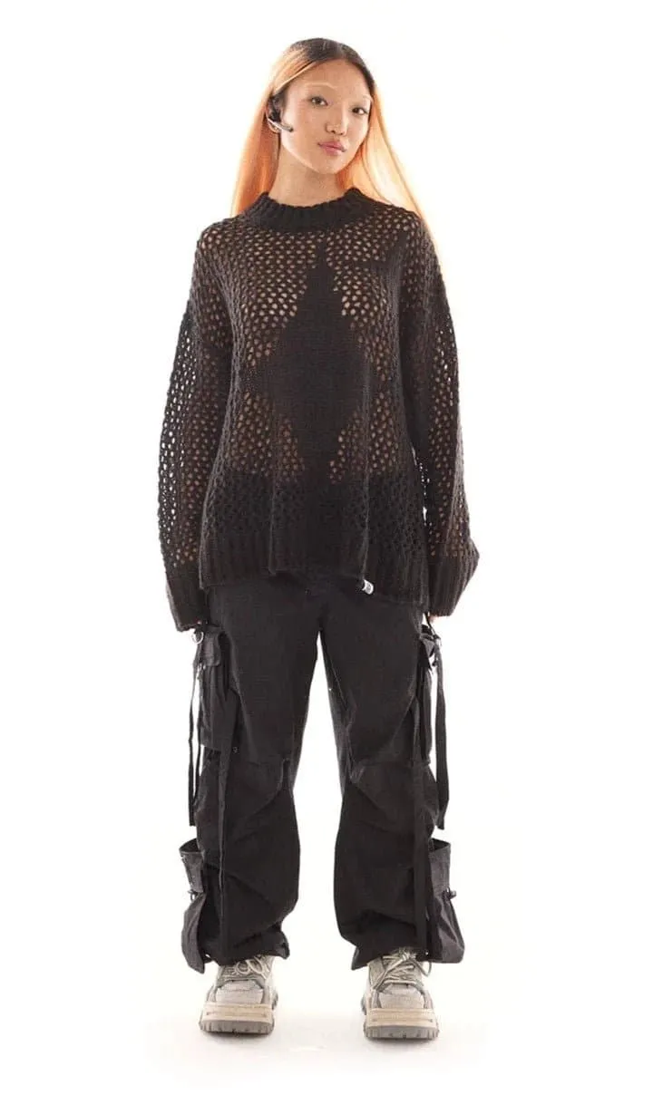 Basic Pleasure Mode Chain Mail Knit Jumper