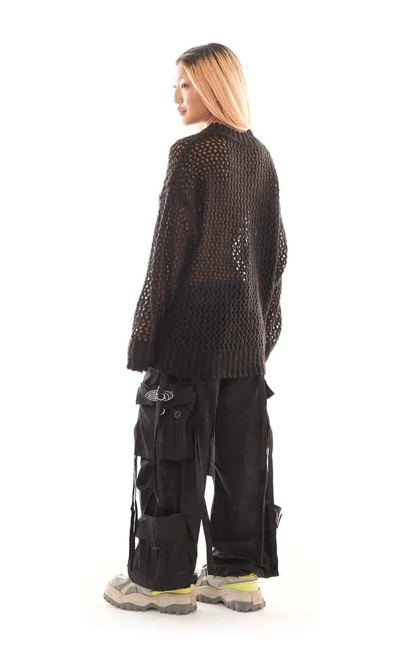 Basic Pleasure Mode Chain Mail Knit Jumper