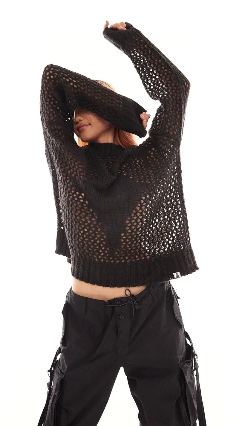 Basic Pleasure Mode Chain Mail Knit Jumper