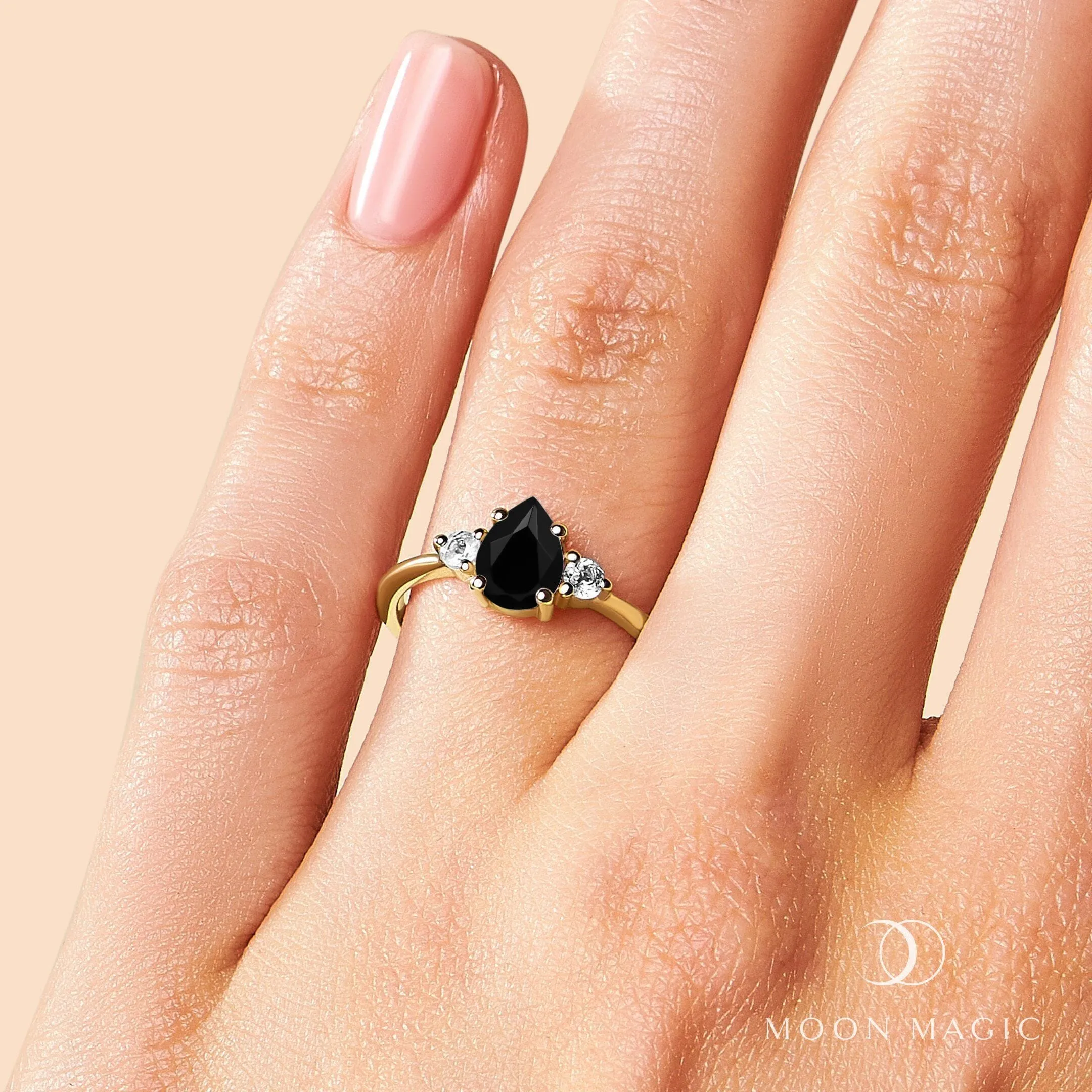 Black Obsidian Ring - Lania