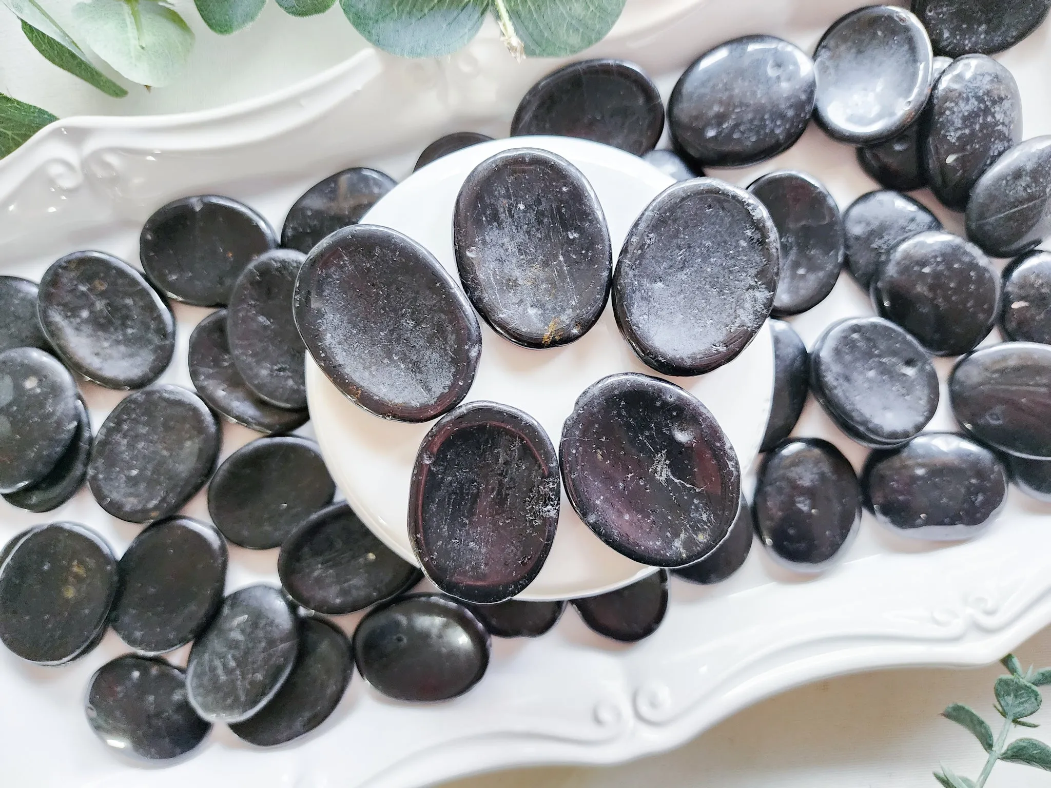 Black Tourmaline Mini Worry Stone