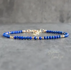 Blue Lapis Lazuli Gemstone Bracelet