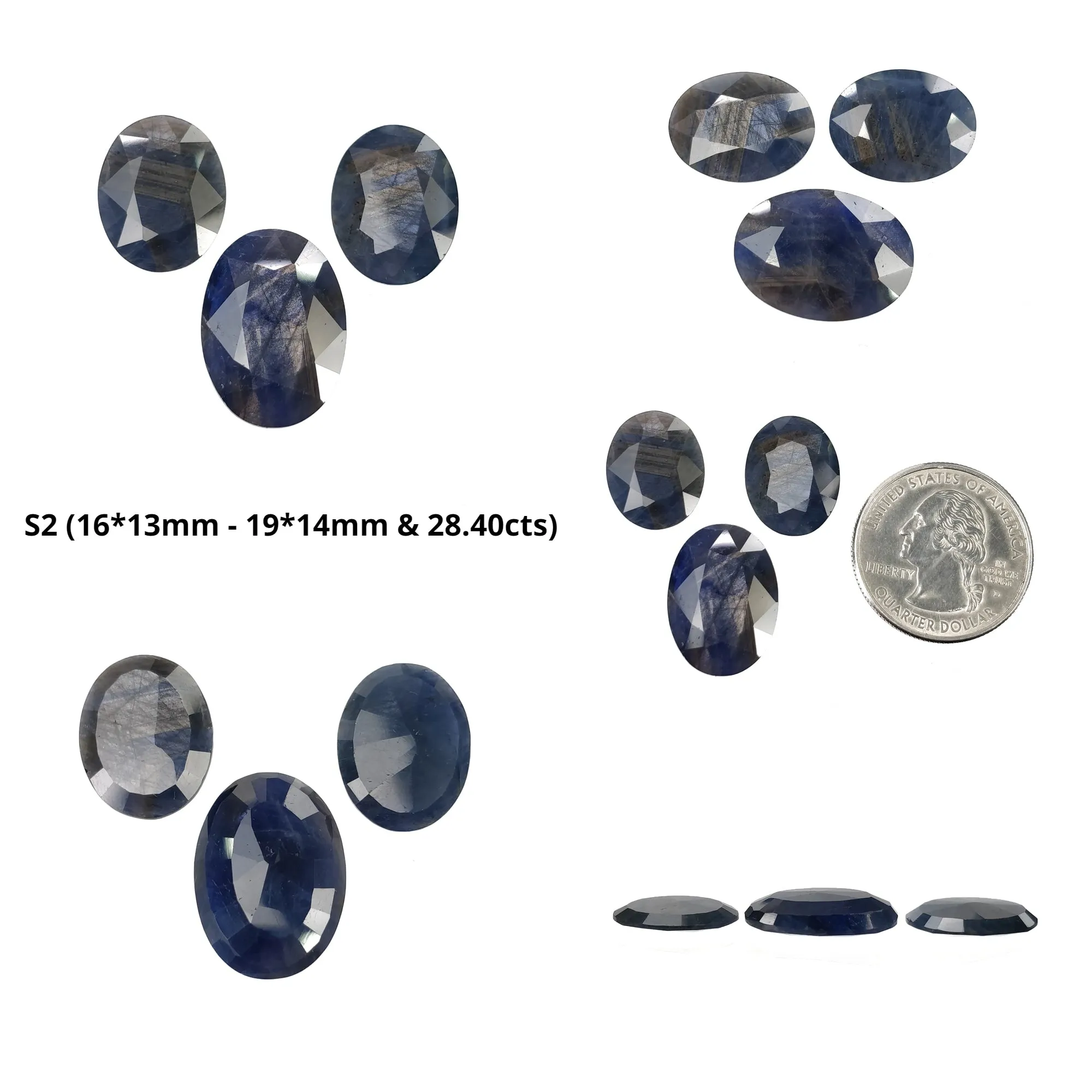 BLUE SILVER Sheen SAPPHIRE Gemstone Normal Cut : Natural Untreated Unheated Sapphire Oval Shape