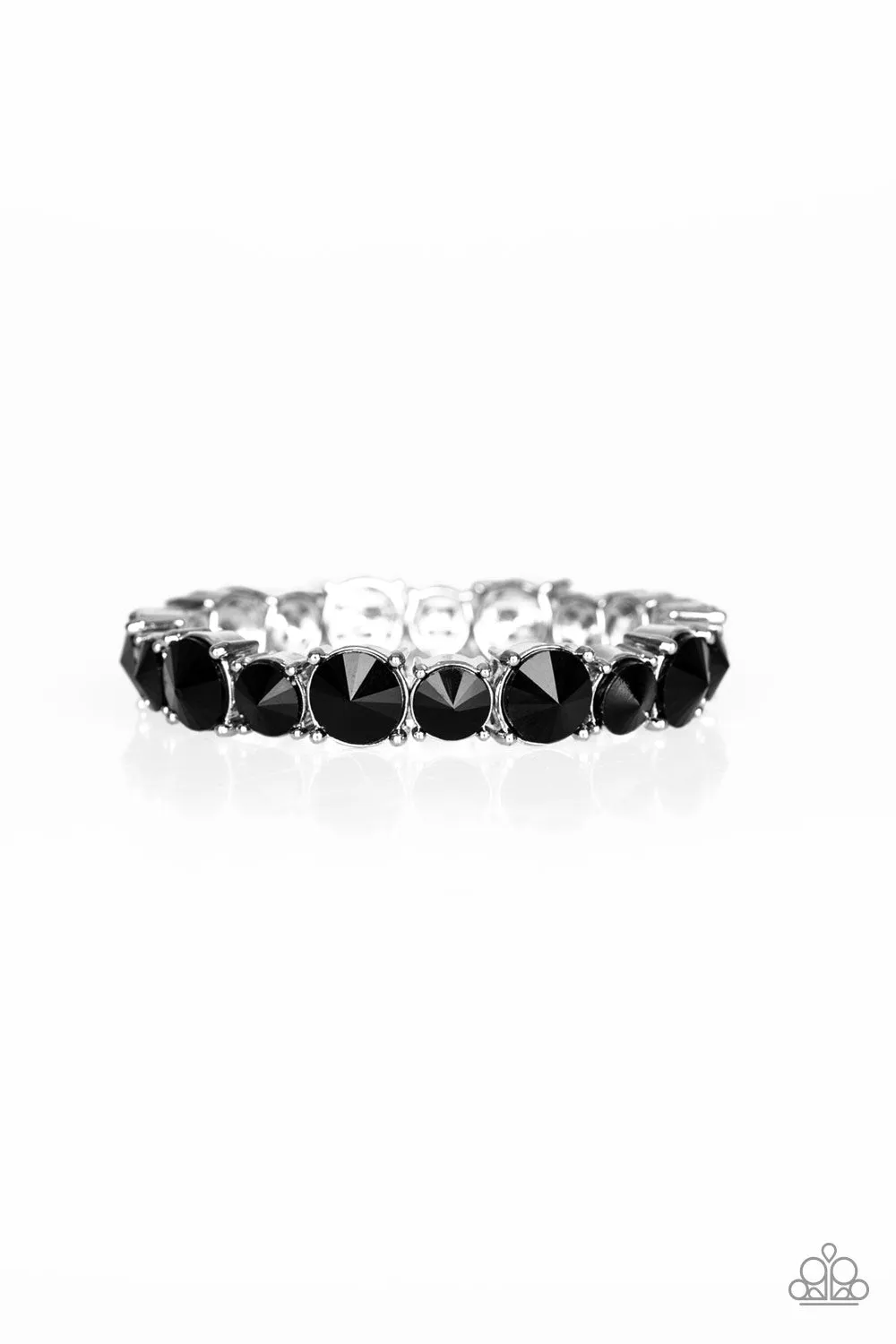 Born To Bedazzle Black Bracelet