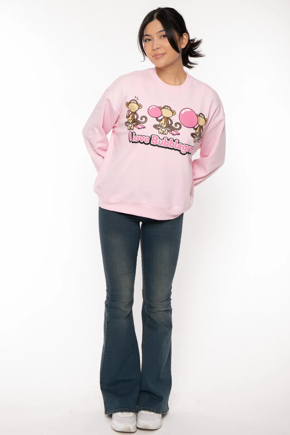 Bubblegum - Bobby Jack Oversized Premium Sweatshirt - Pink