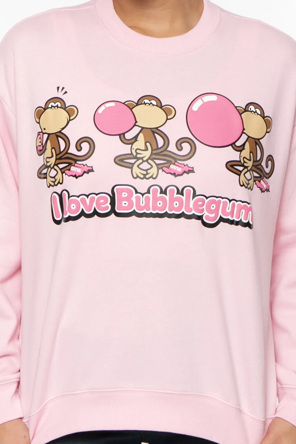 Bubblegum - Bobby Jack Oversized Premium Sweatshirt - Pink