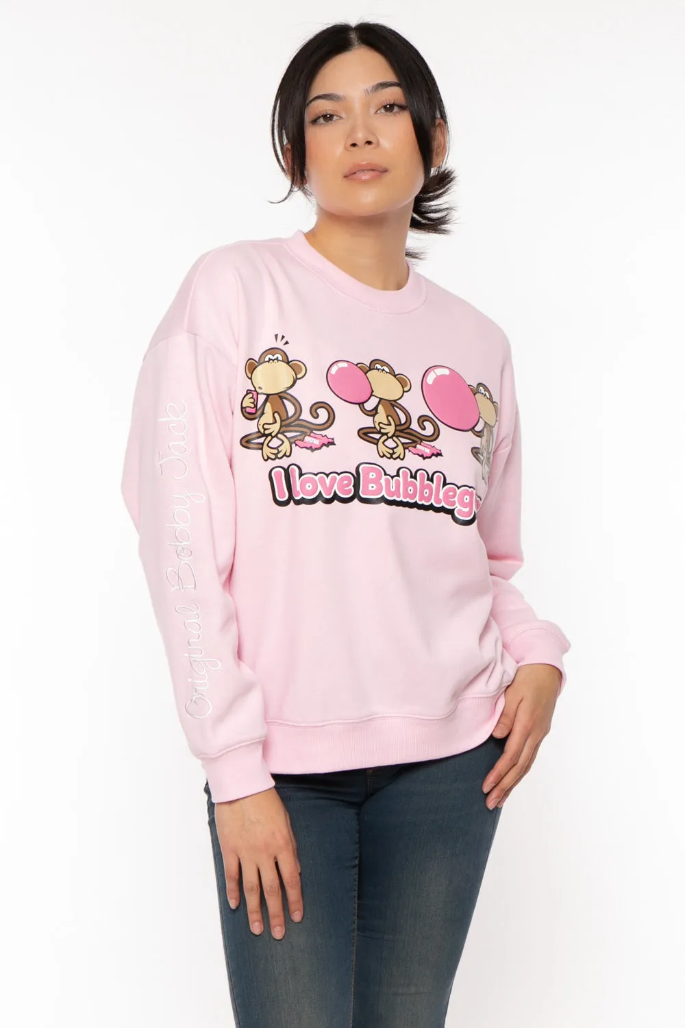 Bubblegum - Bobby Jack Oversized Premium Sweatshirt - Pink