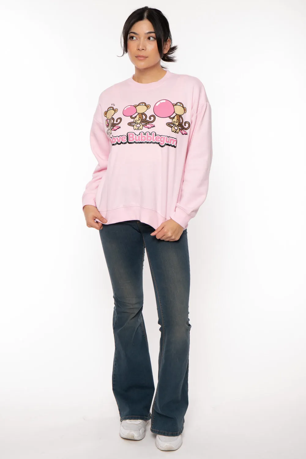 Bubblegum - Bobby Jack Oversized Premium Sweatshirt - Pink