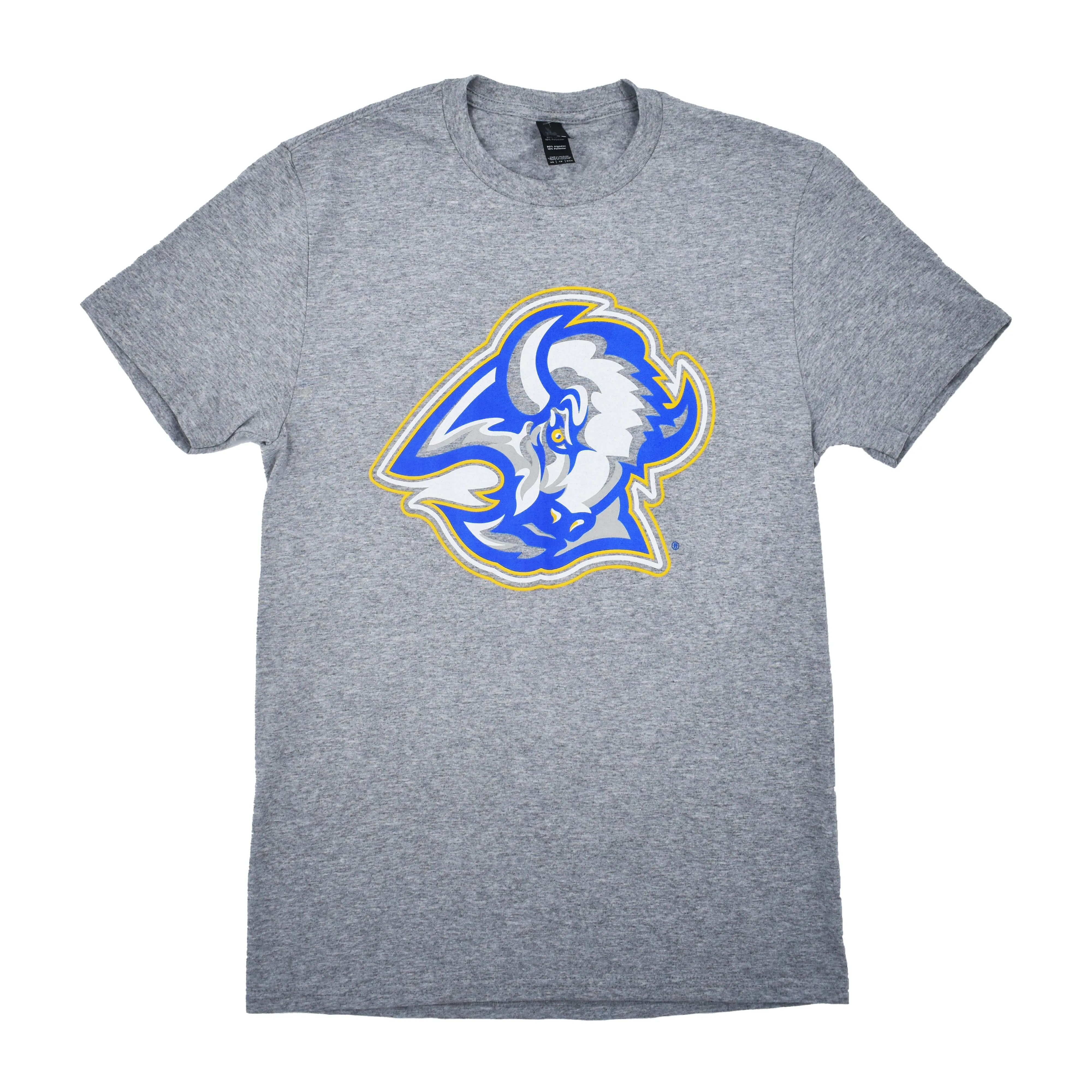 Buffalo Sabres Reverse Retro Goat Head Heather Grey Short Sleeve Shirt