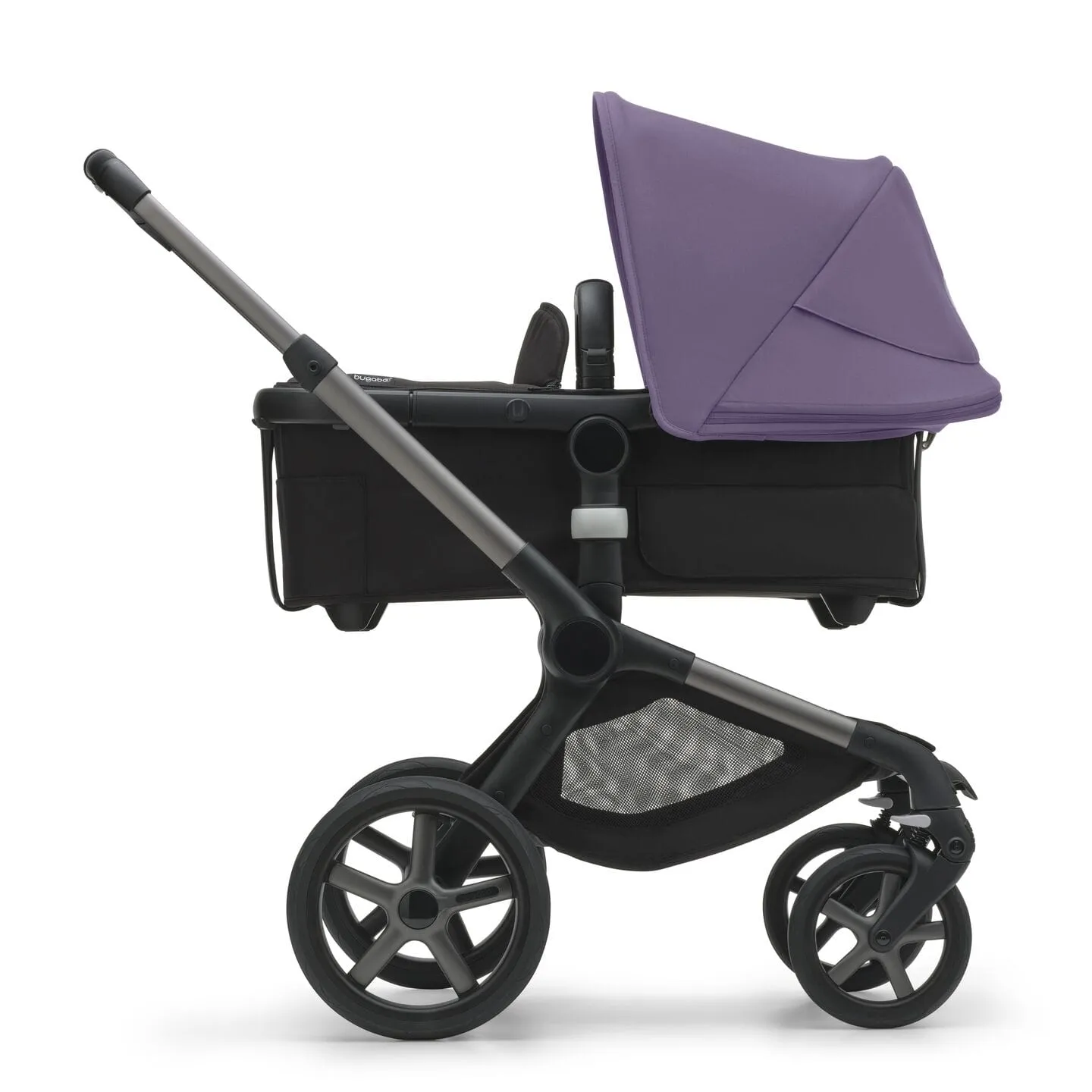 Bugaboo Fox 5, Cloud T and Base Travel System - Graphite/Midnight Black/Astro Purple