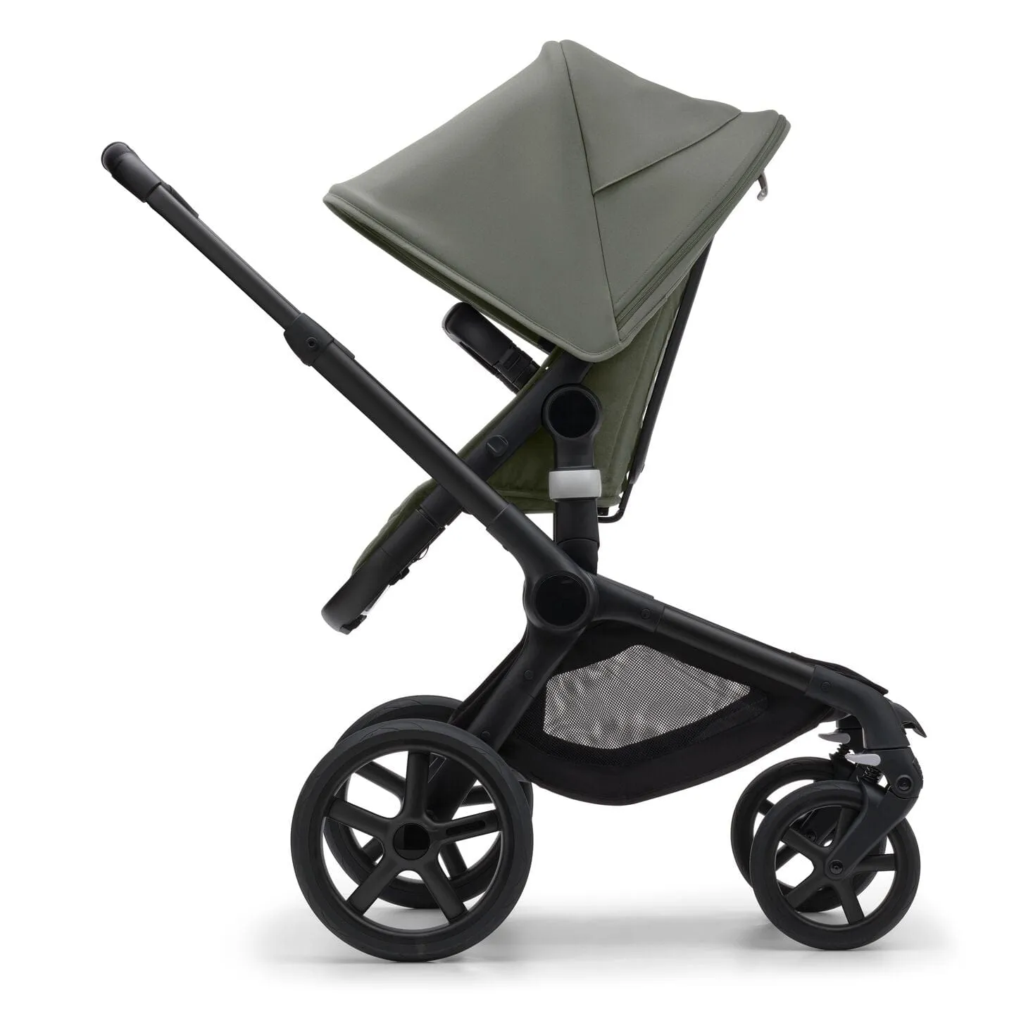 Bugaboo Fox 5, Cloud T Plus and Base Travel System - Black/Forest Green/Forest Green