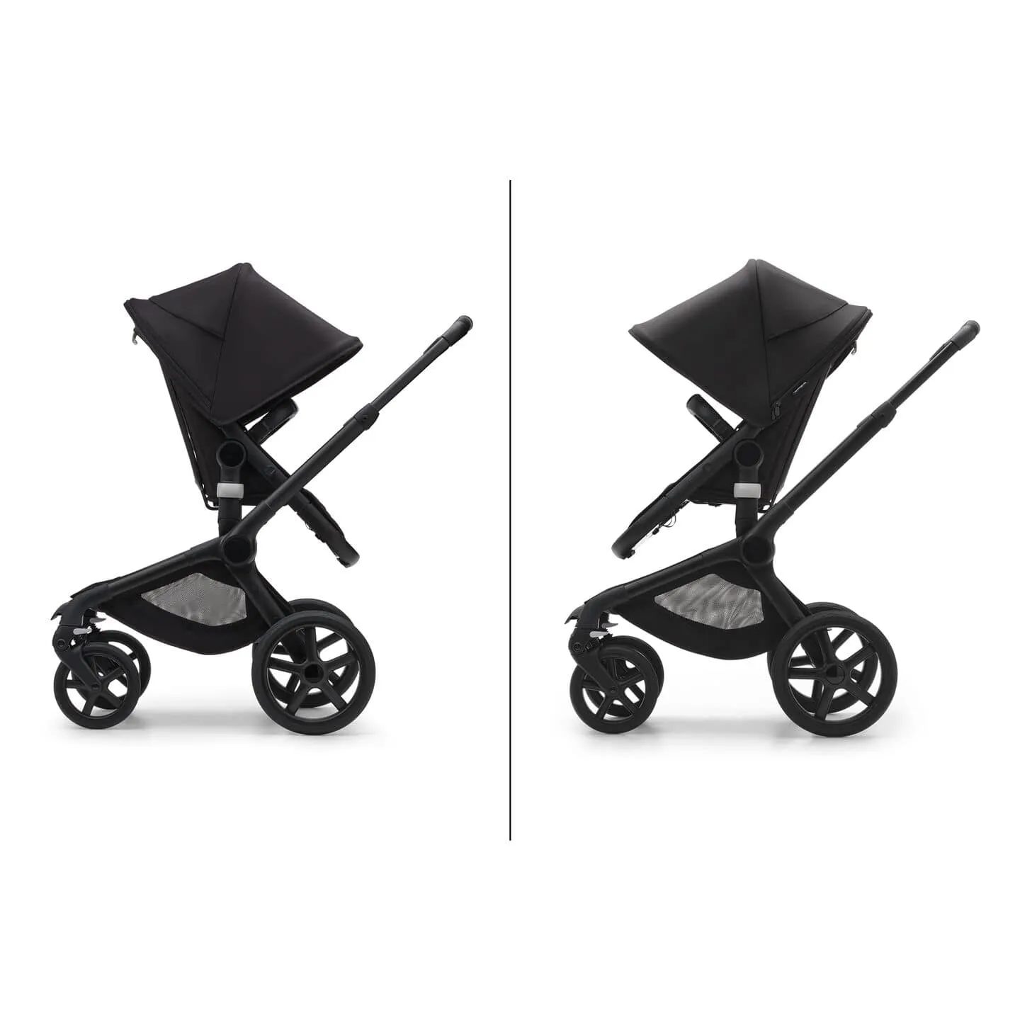 Bugaboo Fox 5, Cloud T Plus and Base Travel System - Black/Midnight Black/Midnight Black