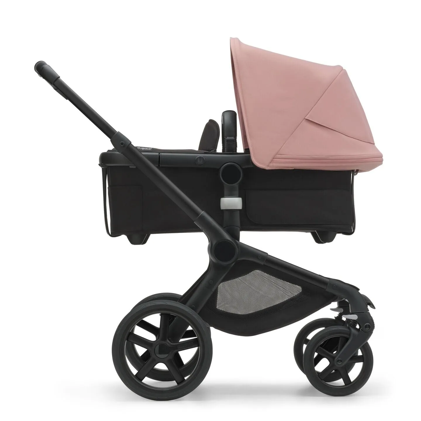 Bugaboo Fox 5, Cloud T Plus and Base Travel System - Black/Midnight Black/Morning Pink