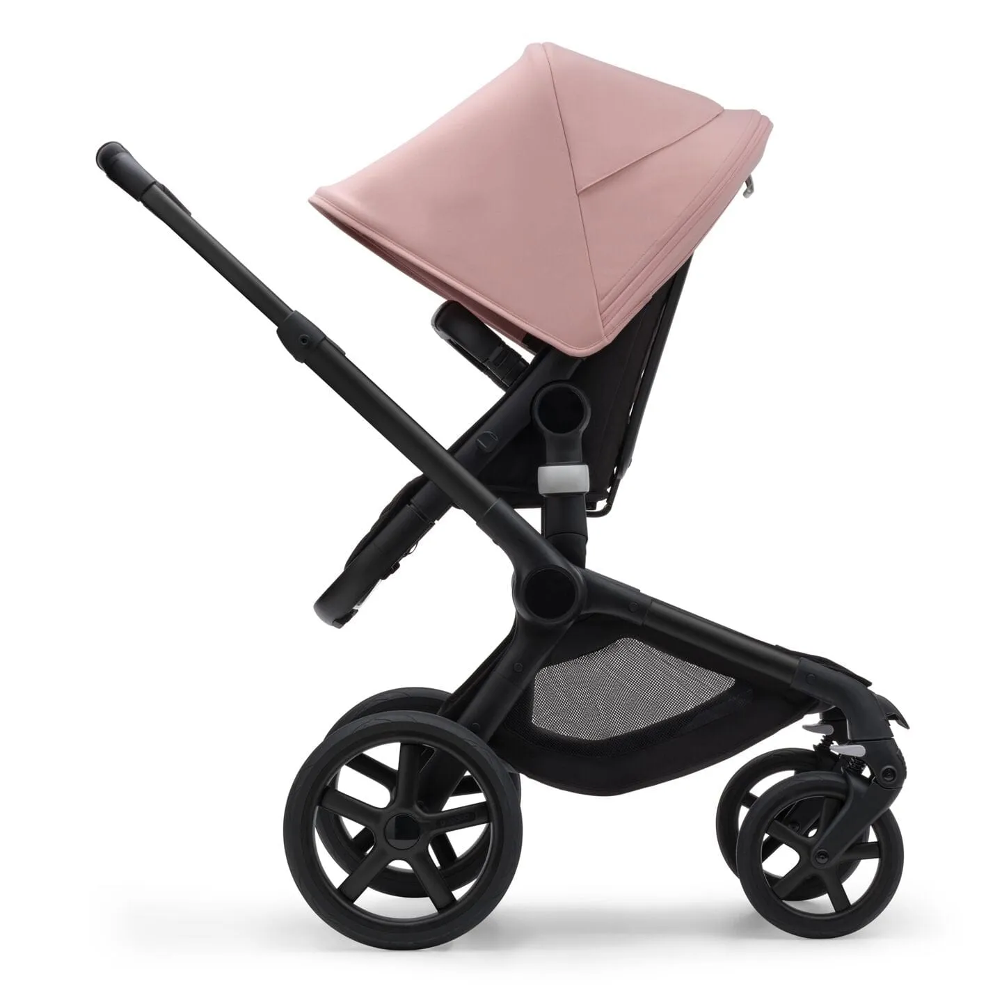 Bugaboo Fox 5, Cloud T Plus and Base Travel System - Black/Midnight Black/Morning Pink