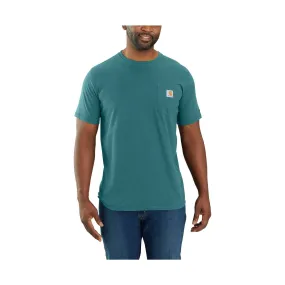 Carhartt Men's Force Relaxed Fit Short-Sleeve Pocket T-Shirt - Sea Pine