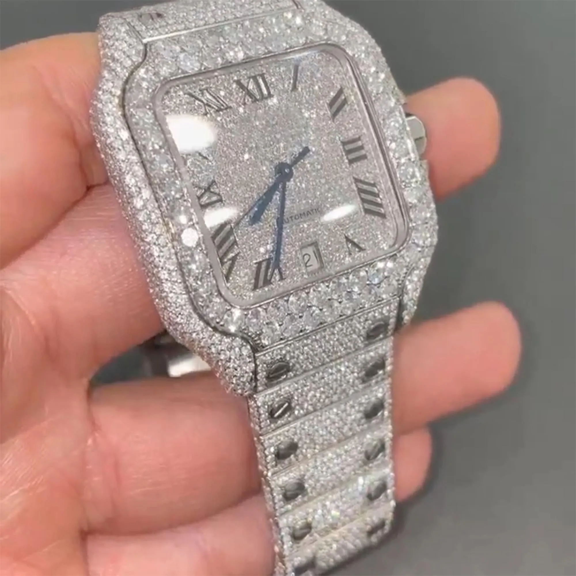 Cartr Moissanite watch | diamond watch | iced out watch | hip hop watch | luxury watch | iced out | automatic watch | watches for men | watch