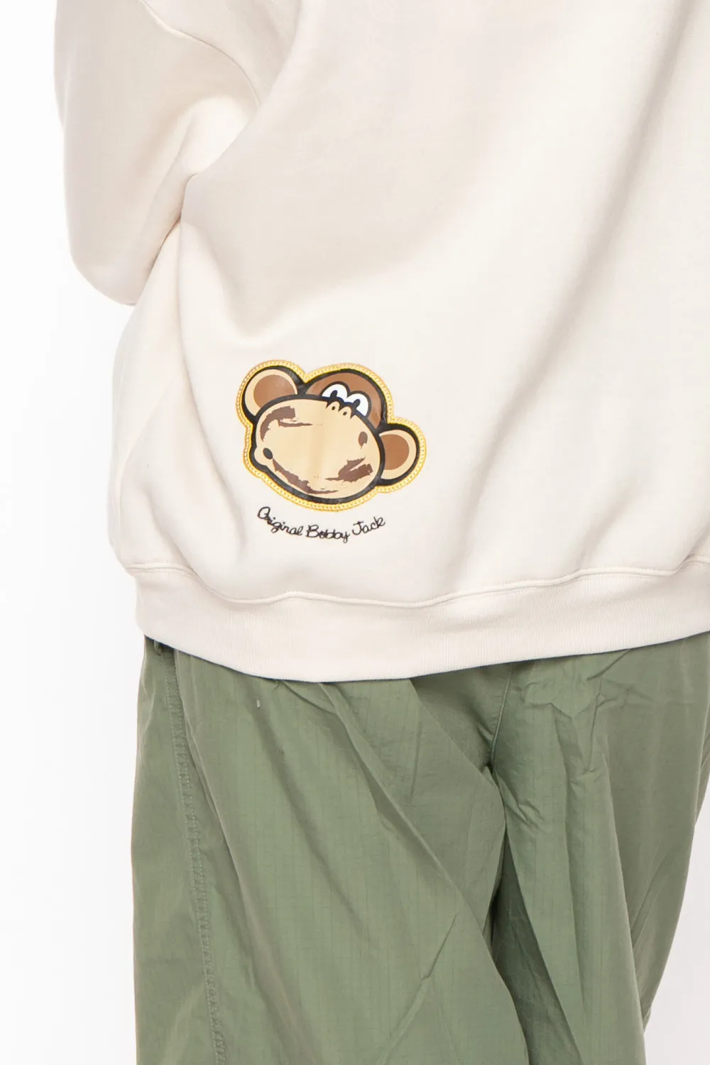 Chocolate - Bobby Jack Oversized Premium Sweatshirt - Ivory