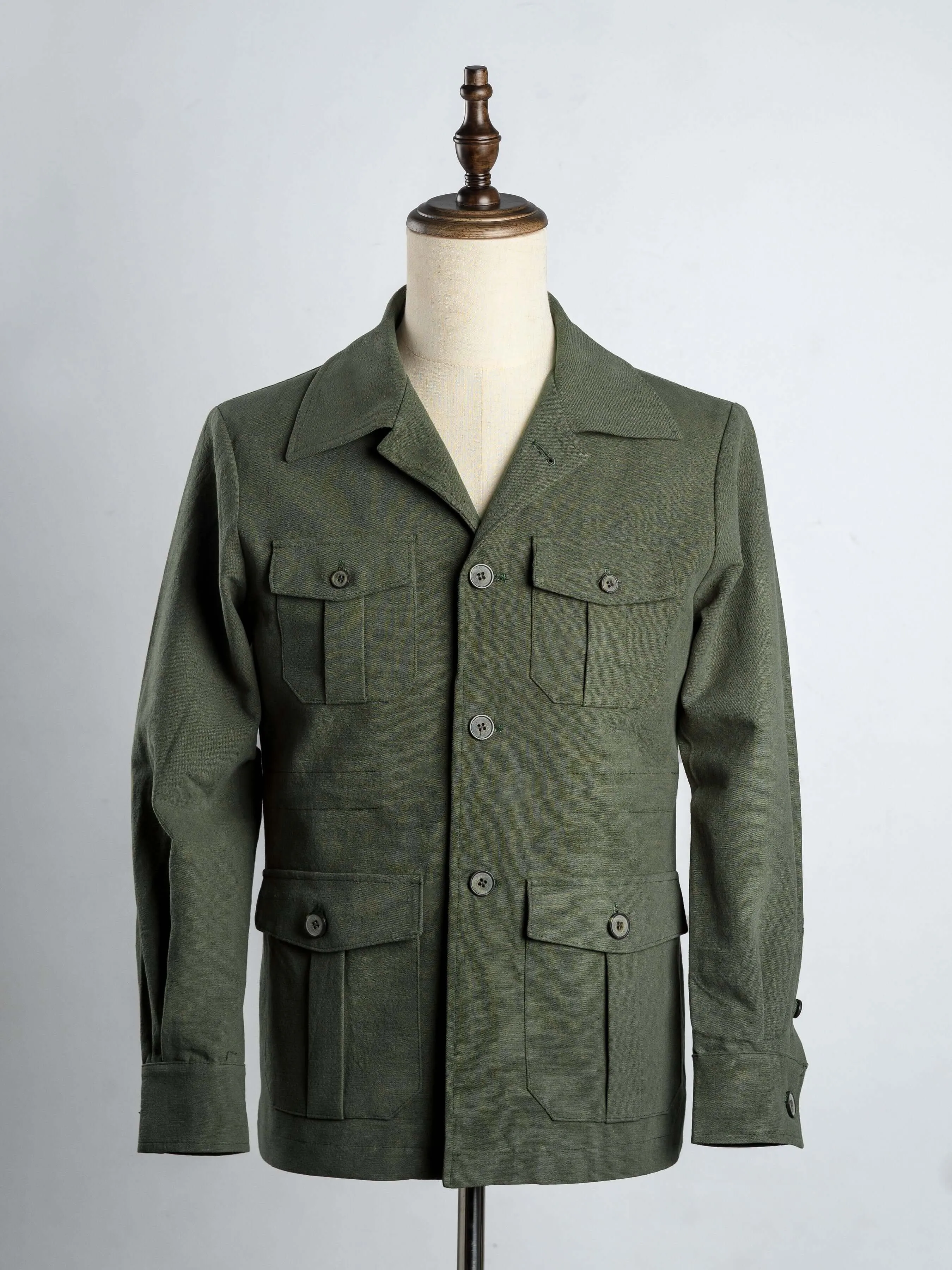 Classic Safari Jacket -  Green